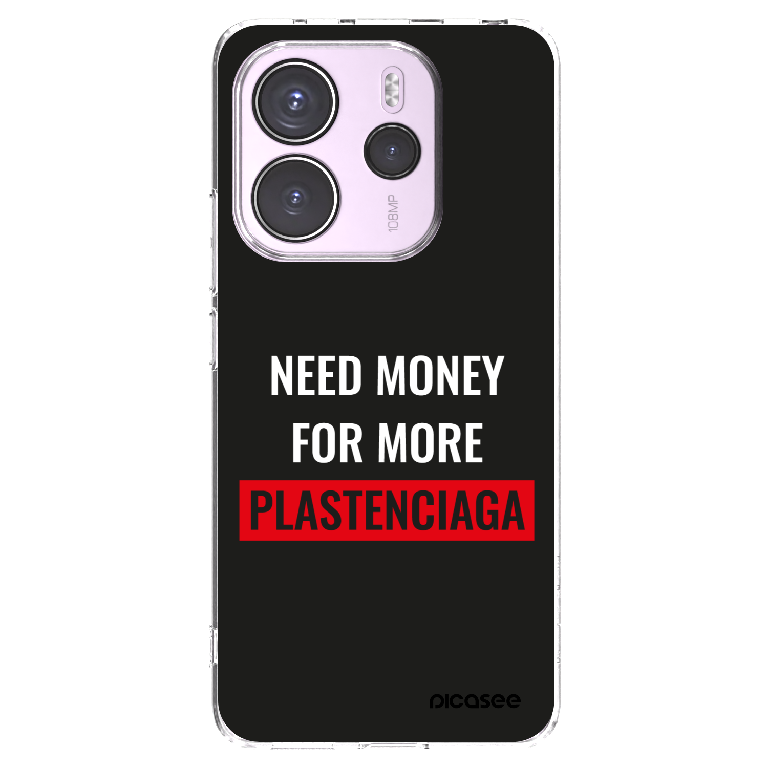 Picasee silikonový průhledný obal pro Xiaomi Redmi Note 14 4G - More PLASTENCIAGA
