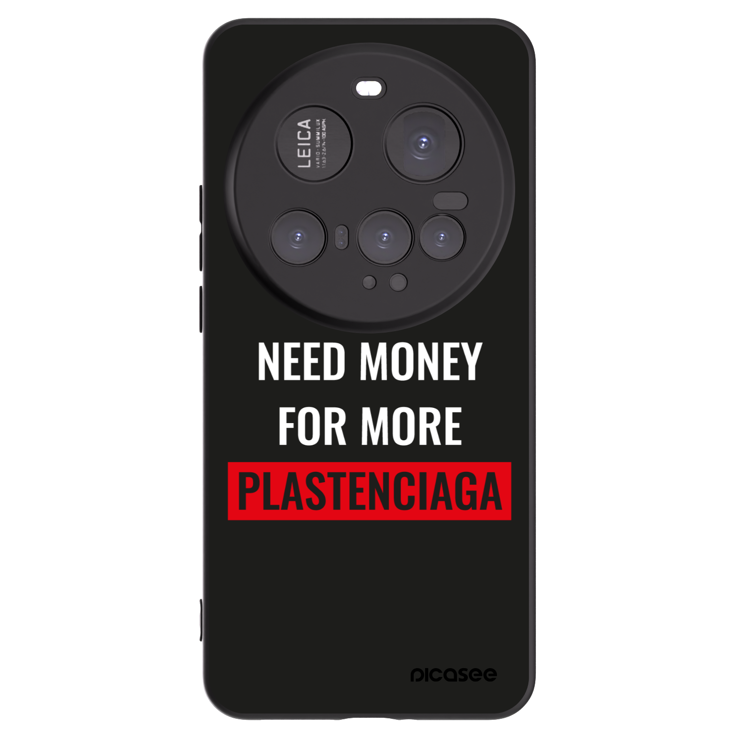 Picasee silikonový černý obal pro Xiaomi 15 Ultra - More PLASTENCIAGA