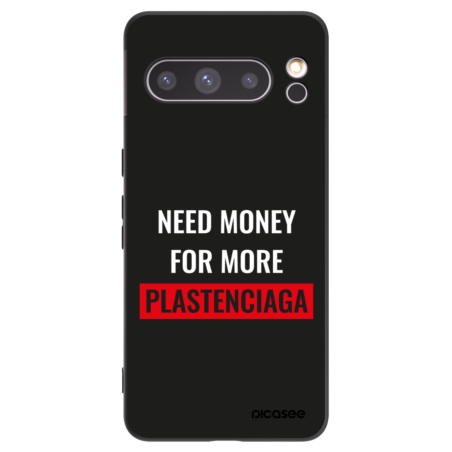 Picasee silikonový černý obal pro Google Pixel 8 Pro - More PLASTENCIAGA