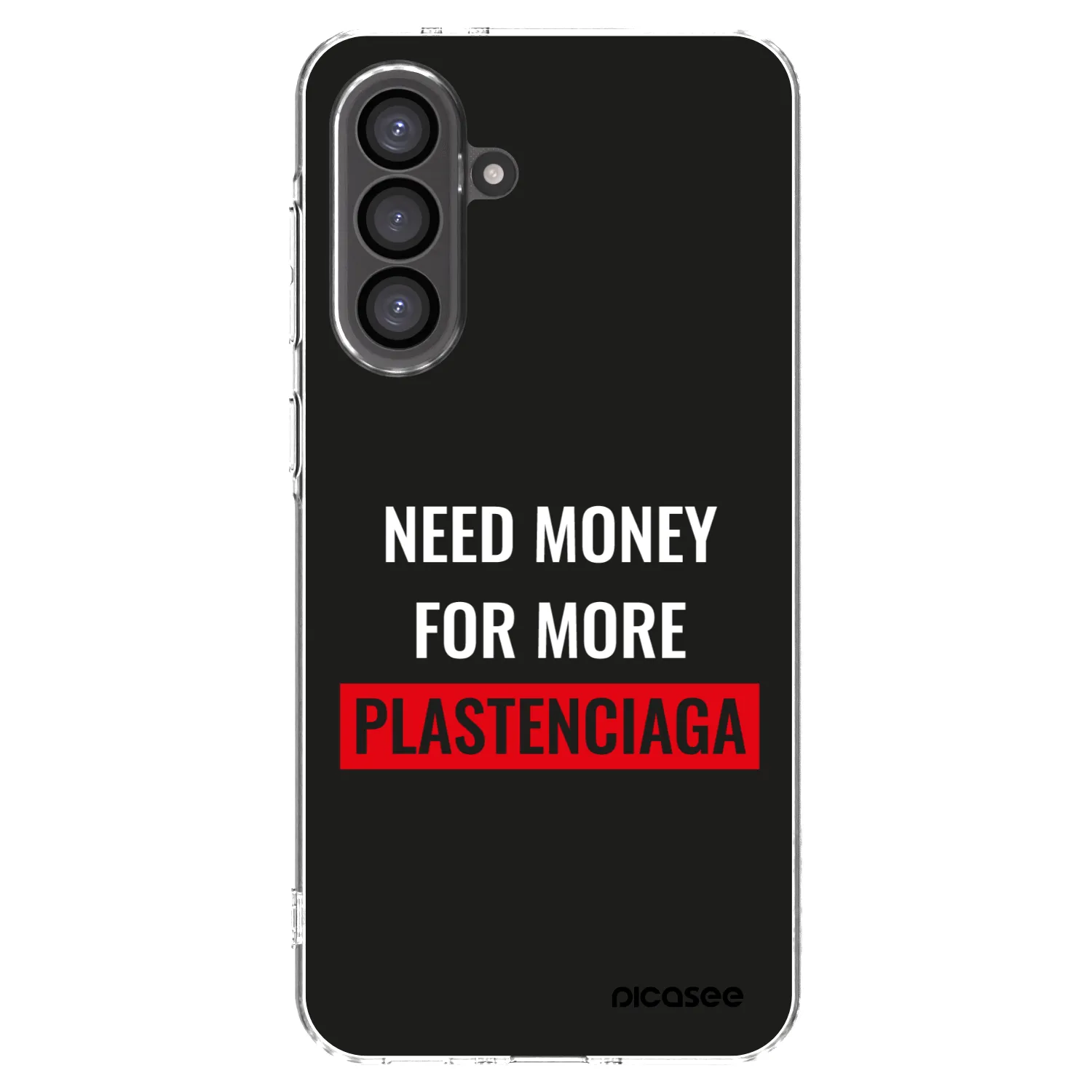 Picasee silikonový průhledný obal pro Samsung Galaxy A56 5G A566B - More PLASTENCIAGA