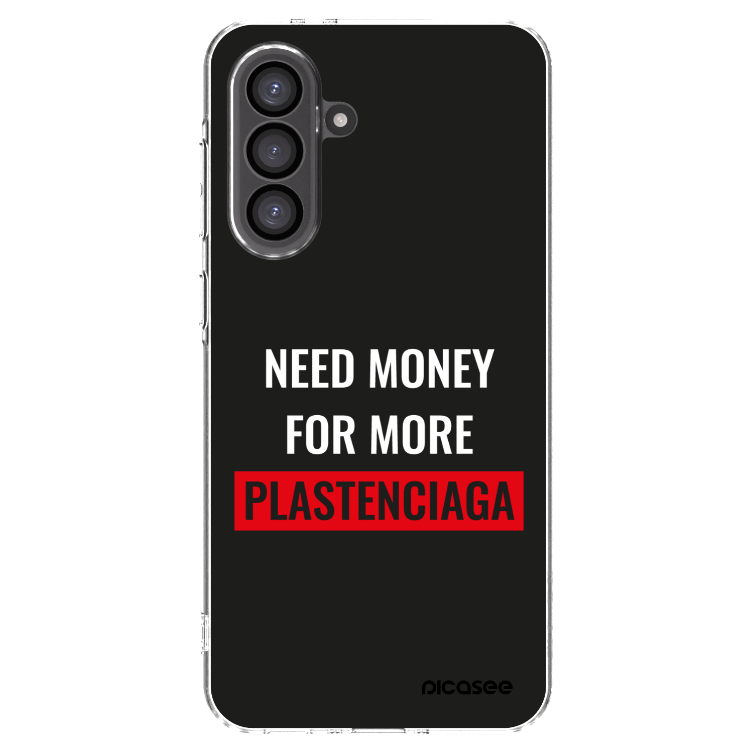 Picasee silikonový průhledný obal pro Samsung Galaxy A36 5G - More PLASTENCIAGA