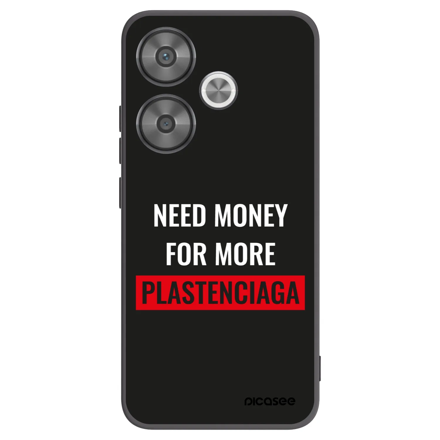 Picasee silikonový černý obal pro Xiaomi Poco F6 - More PLASTENCIAGA