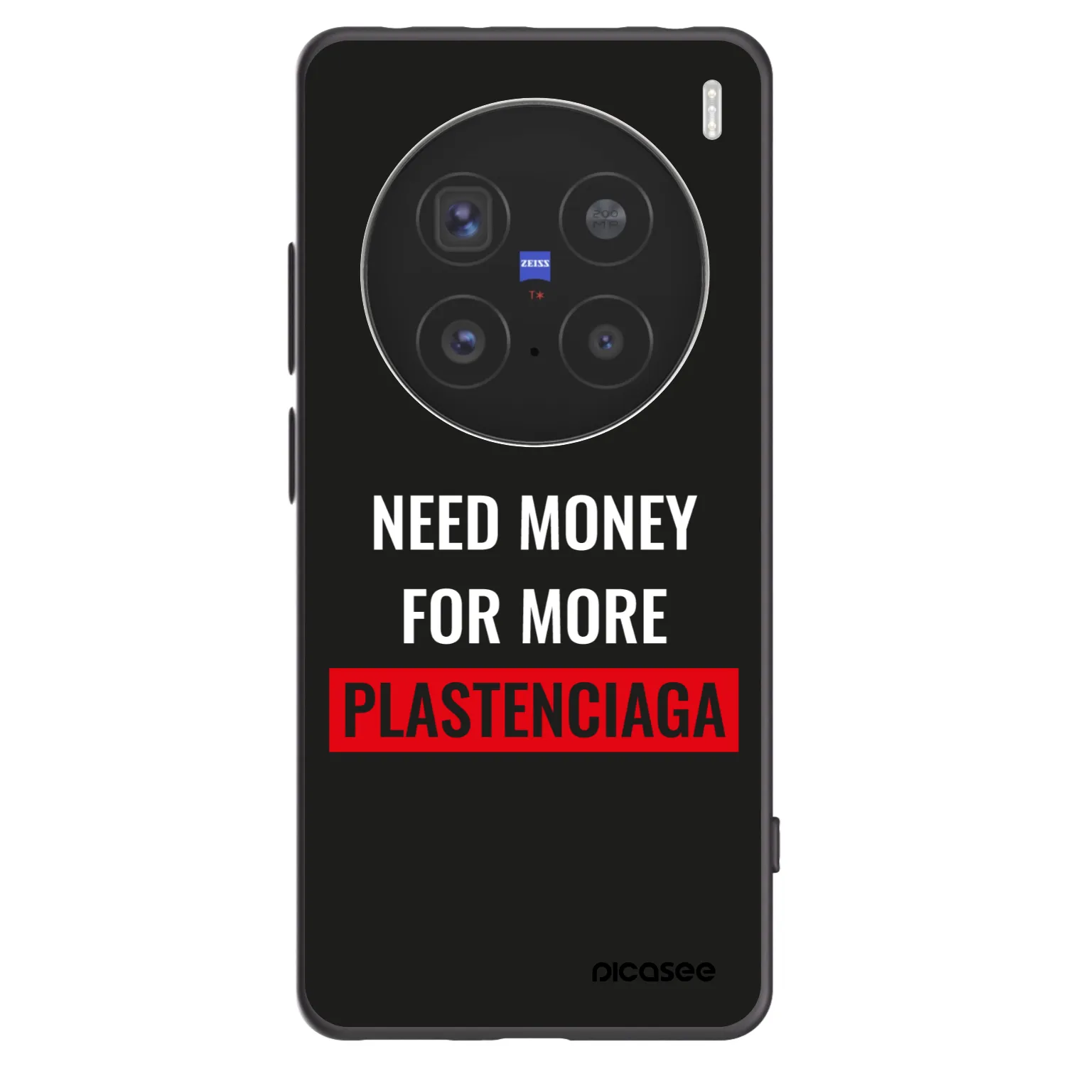 Picasee silikonový černý obal pro Vivo X200 Pro - More PLASTENCIAGA