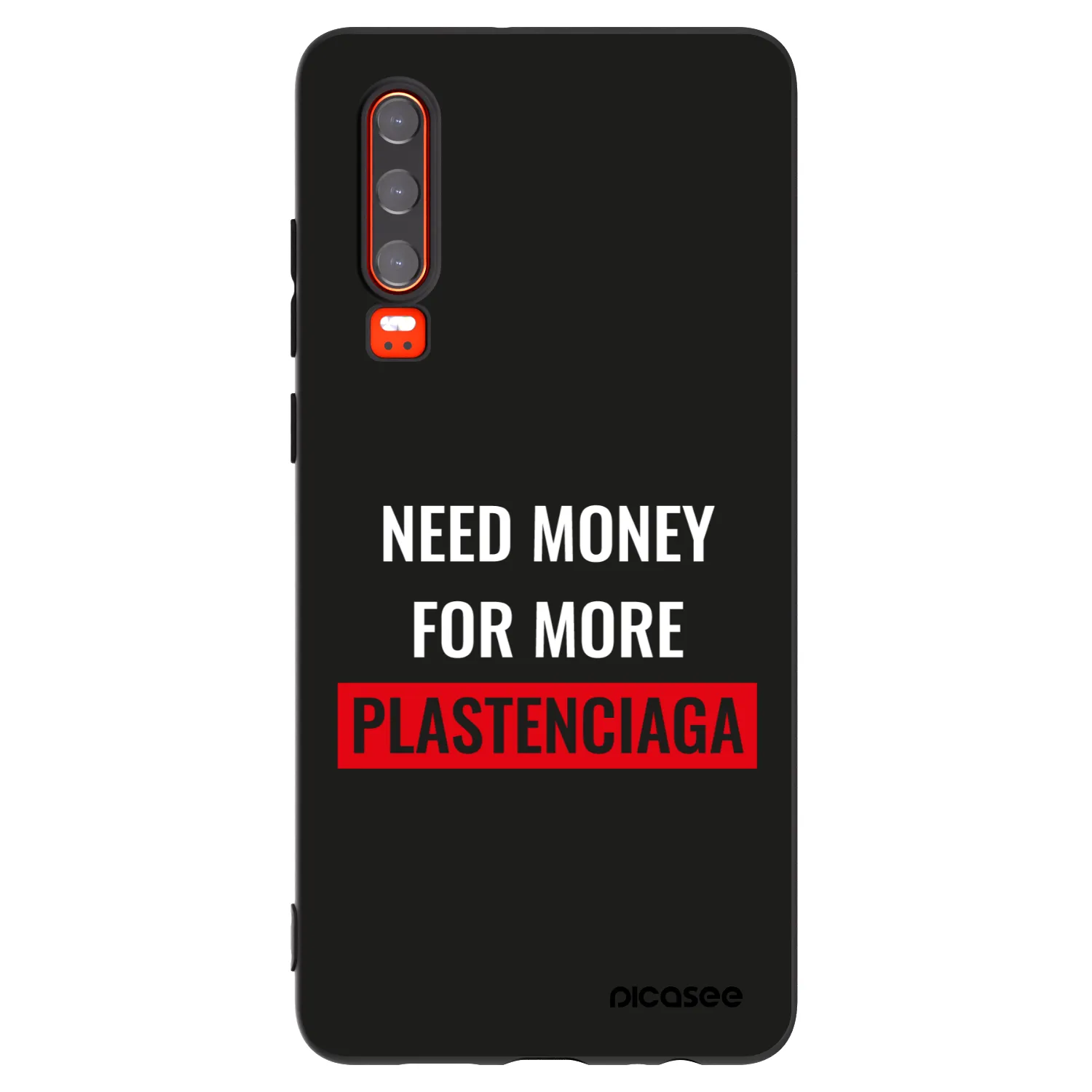 Picasee silikonový černý obal pro Huawei P30 - More PLASTENCIAGA