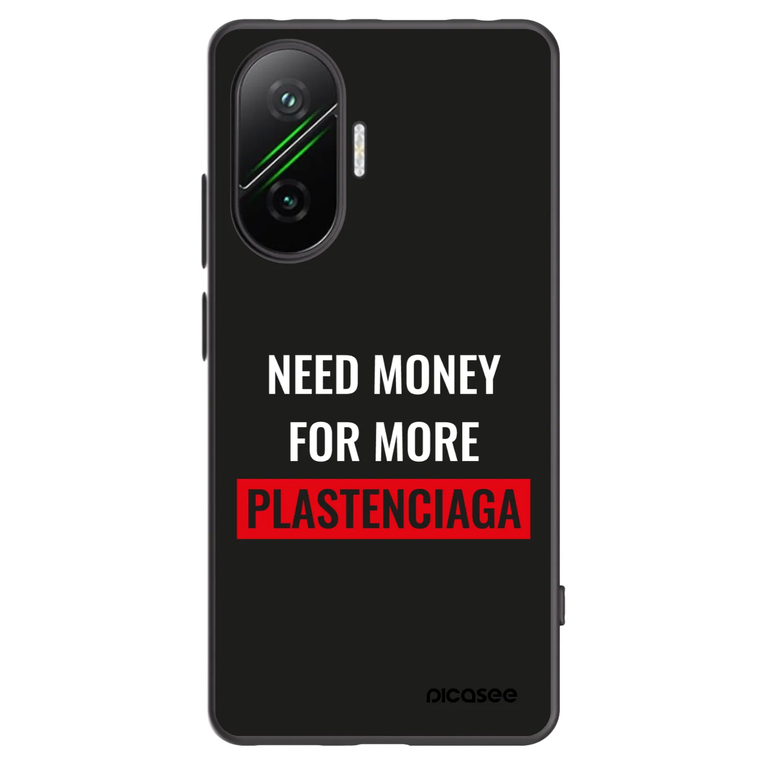 Picasee silikonový černý obal pro Xiaomi Poco F7 Pro 5G - More PLASTENCIAGA