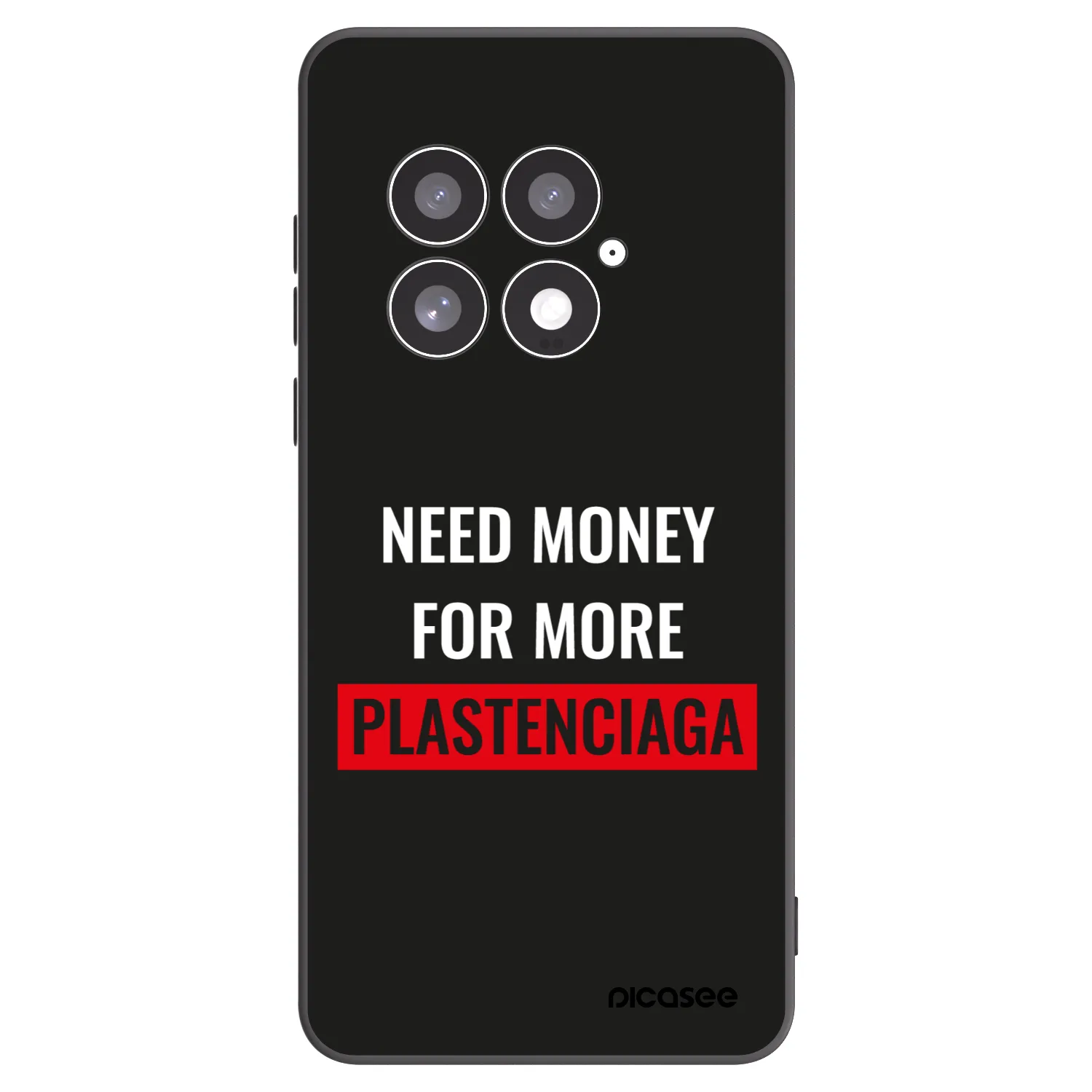 Picasee silikonový černý obal pro OnePlus 13 5G - More PLASTENCIAGA