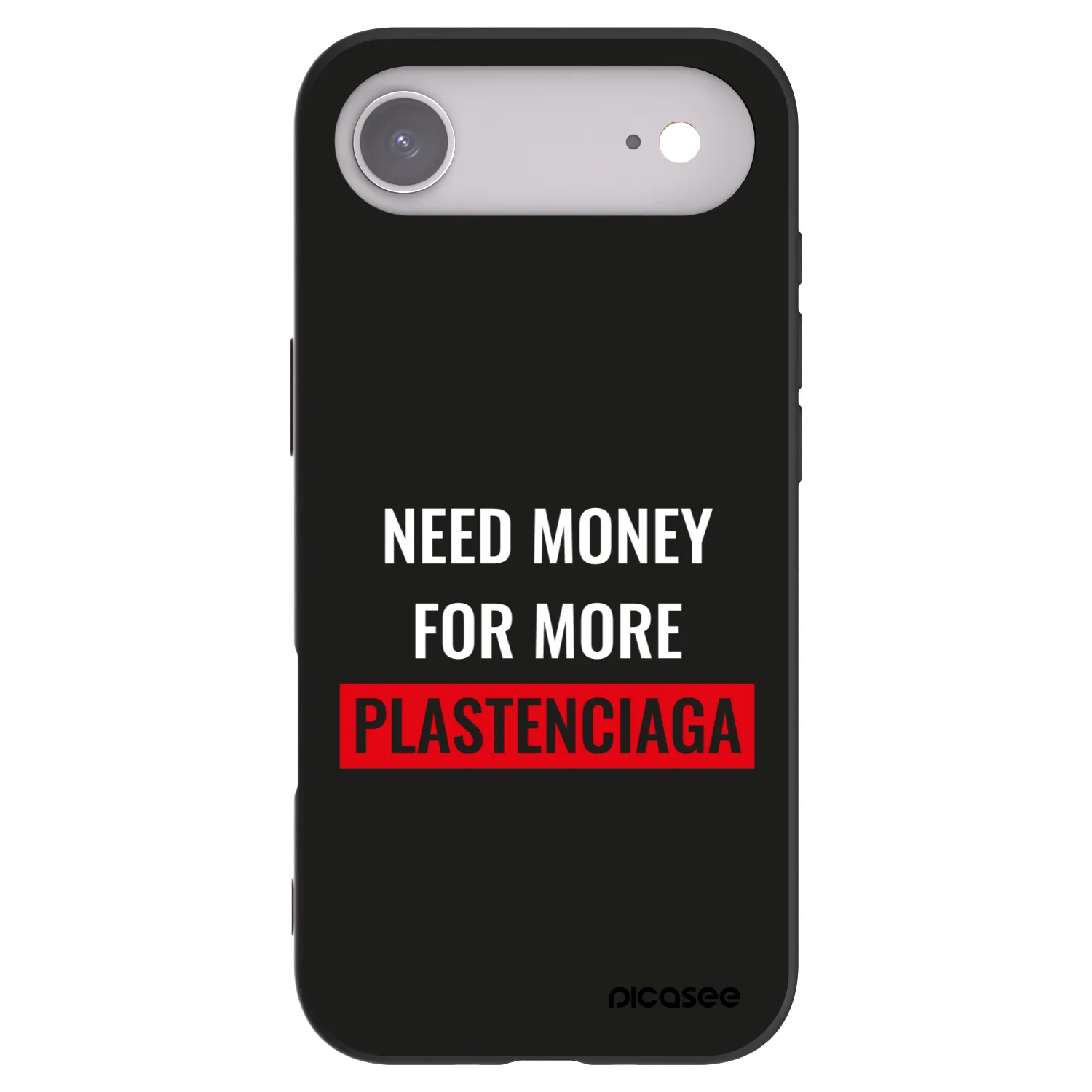 Picasee silikonový černý obal pro Apple iPhone Air - More PLASTENCIAGA