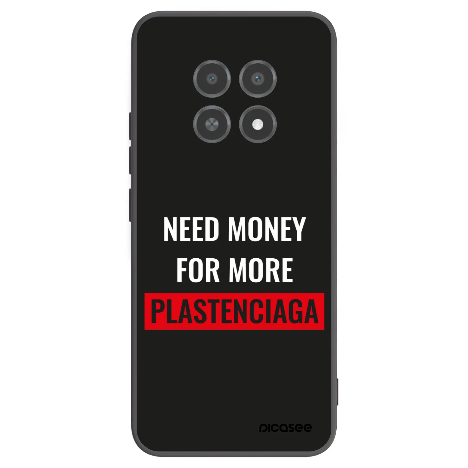 Picasee silikonový černý obal pro Realme 12X - More PLASTENCIAGA