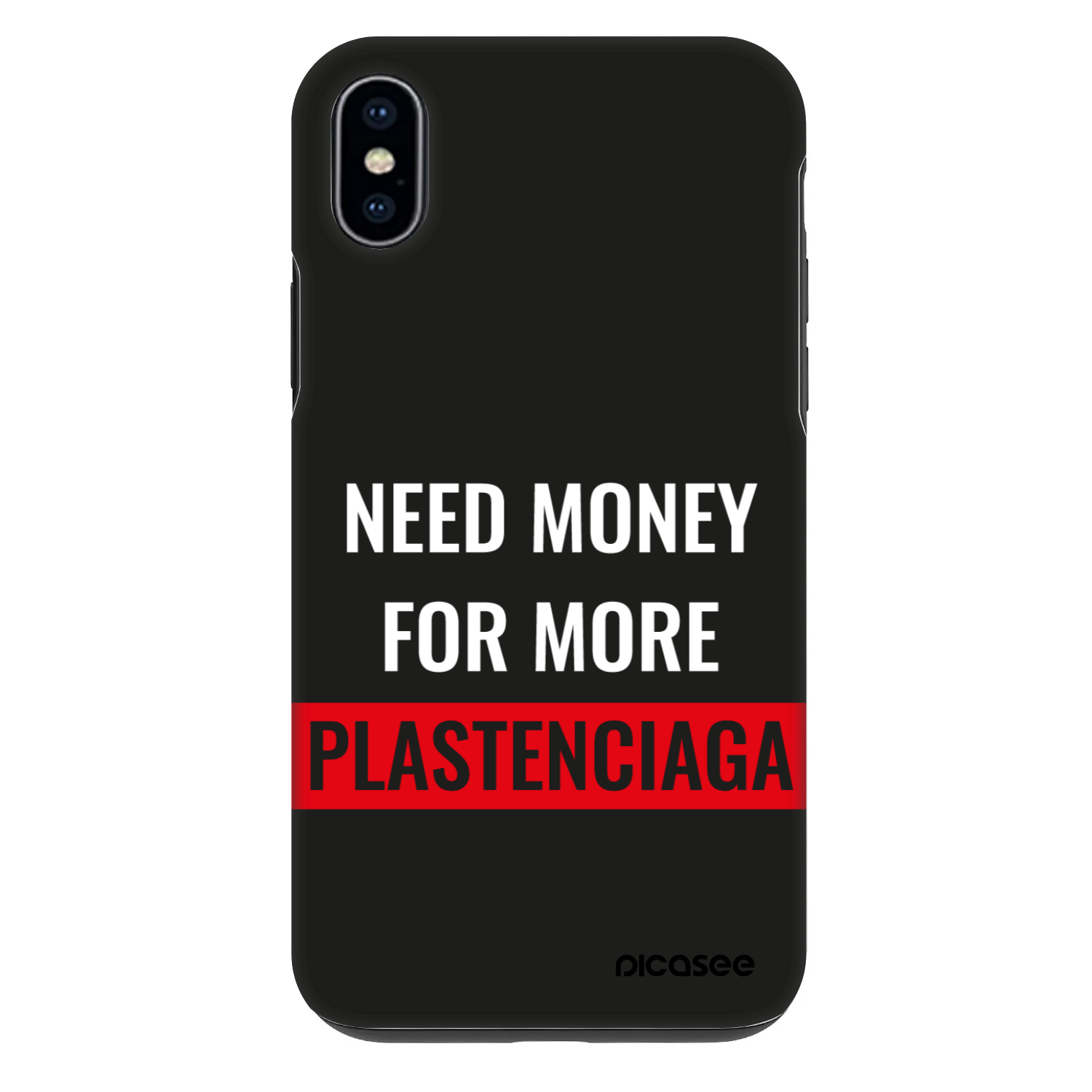 Picasee Fashion Case pro Apple iPhone XS Max - More PLASTENCIAGA