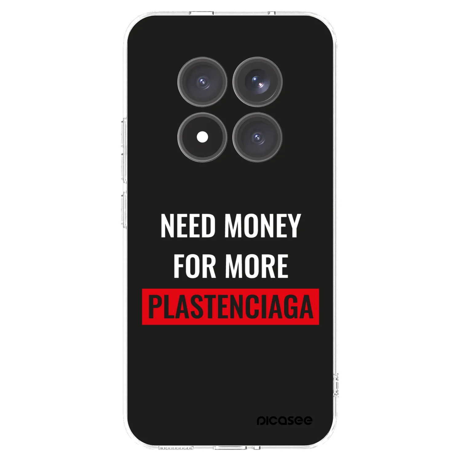 Picasee silikonový průhledný obal pro Xiaomi Redmi Note 15 Pro+ - More PLASTENCIAGA