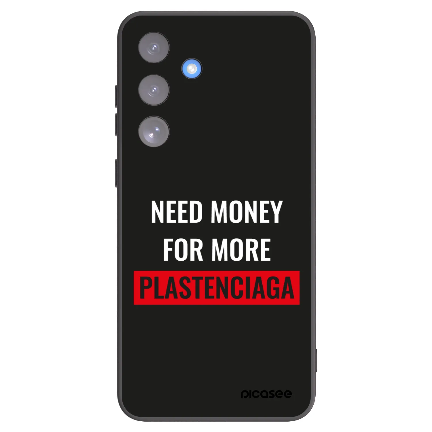Picasee silikonový černý obal pro Samsung Galaxy S25 FE 5G - More PLASTENCIAGA
