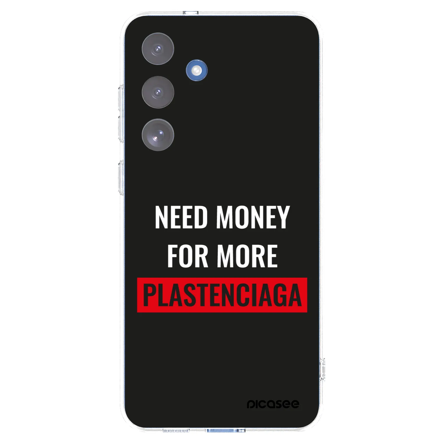 Picasee silikonový průhledný obal pro Samsung Galaxy S25 FE 5G - More PLASTENCIAGA