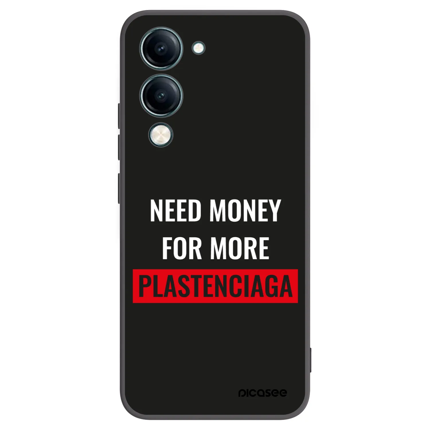 Picasee silikonový černý obal pro Vivo Y29s 5G - More PLASTENCIAGA