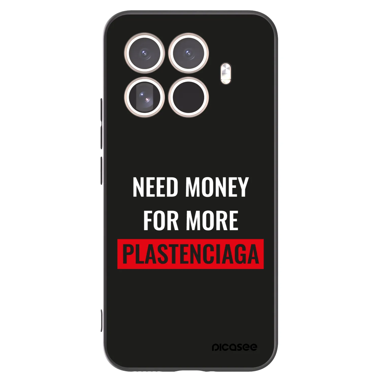 Picasee silikonový černý obal pro Xiaomi 15T Pro - More PLASTENCIAGA