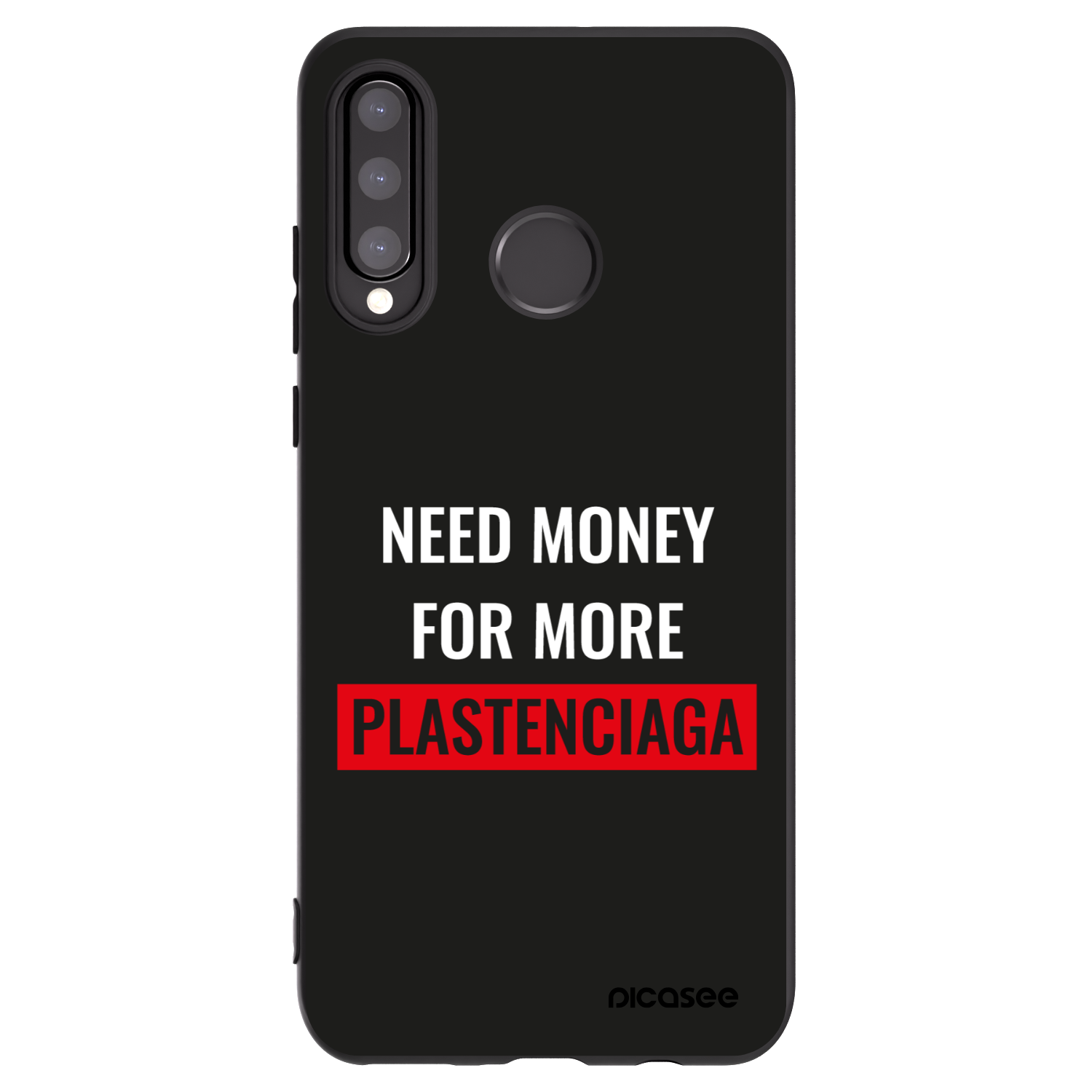 Picasee silikonový černý obal pro Huawei P30 Lite - More PLASTENCIAGA