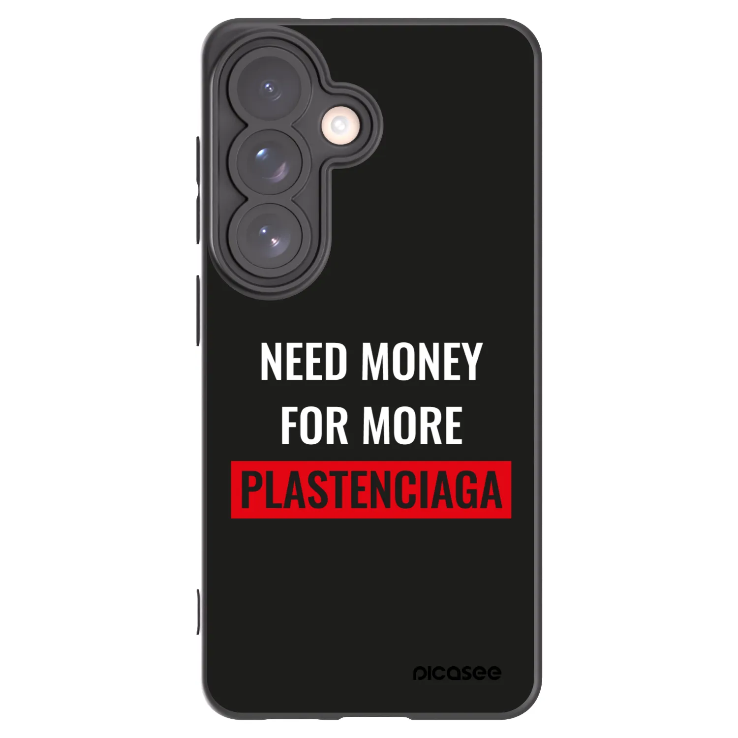 Picasee silikonový černý obal pro Samsung Galaxy S26 - More PLASTENCIAGA