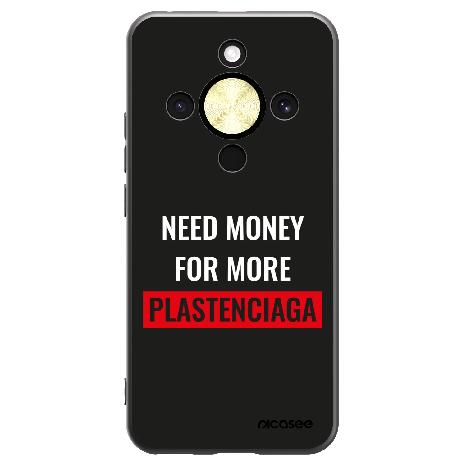 Picasee silikonový černý obal pro Honor Magic8 Lite 5G - More PLASTENCIAGA