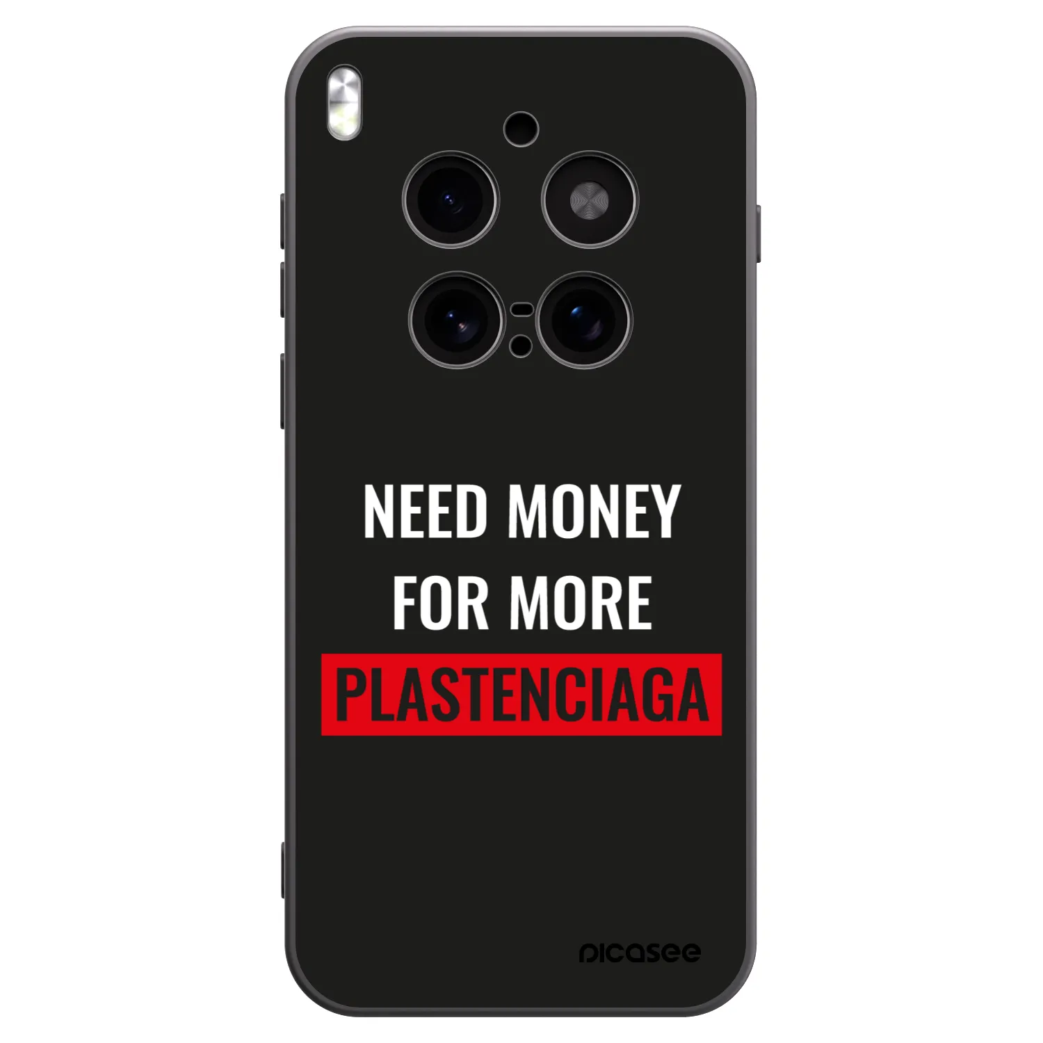 Picasee silikonový černý obal pro Vivo X300 Pro - More PLASTENCIAGA