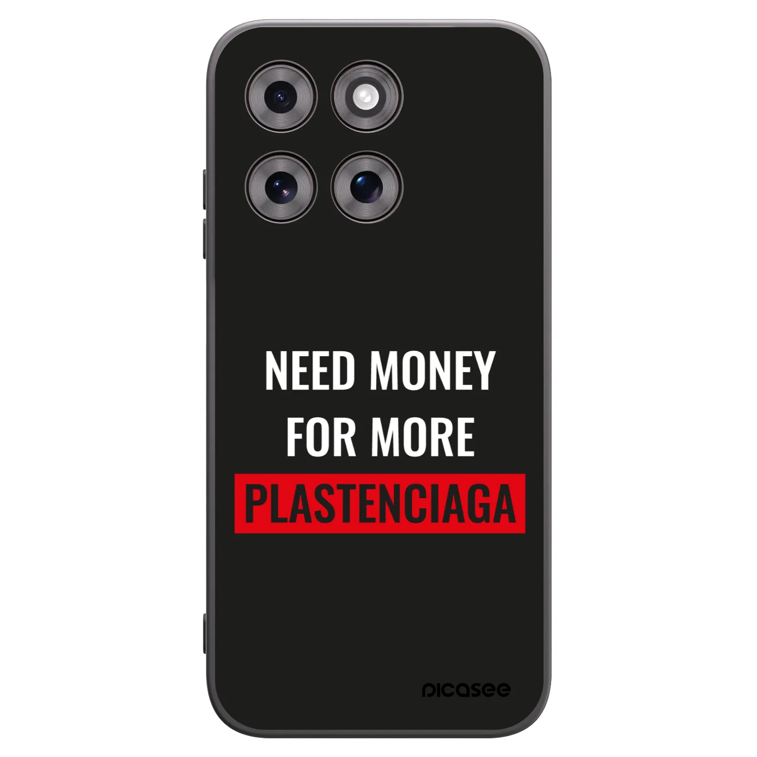 Picasee silikonový černý obal pro Motorola Moto G77 - More PLASTENCIAGA
