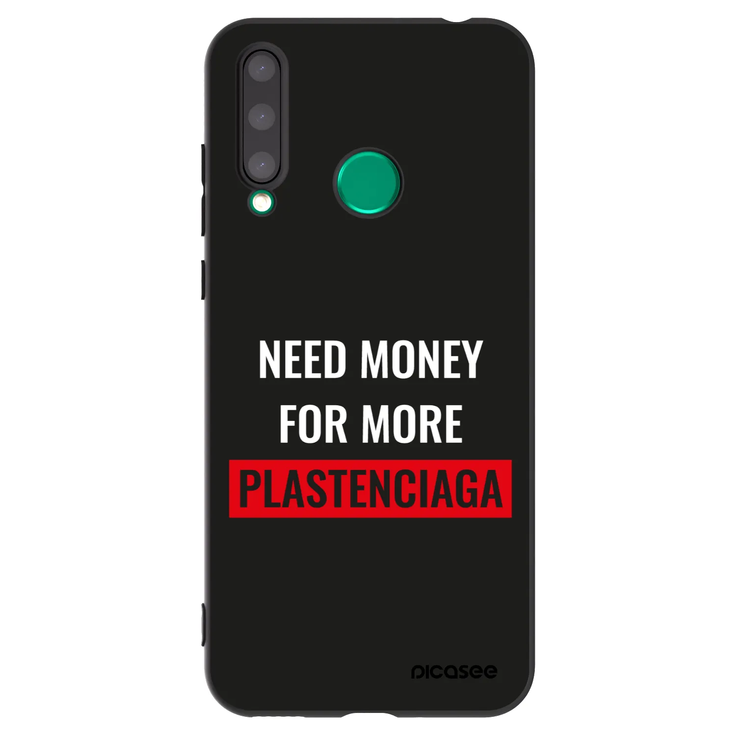 Picasee silikonový černý obal pro Honor 20 Lite - More PLASTENCIAGA