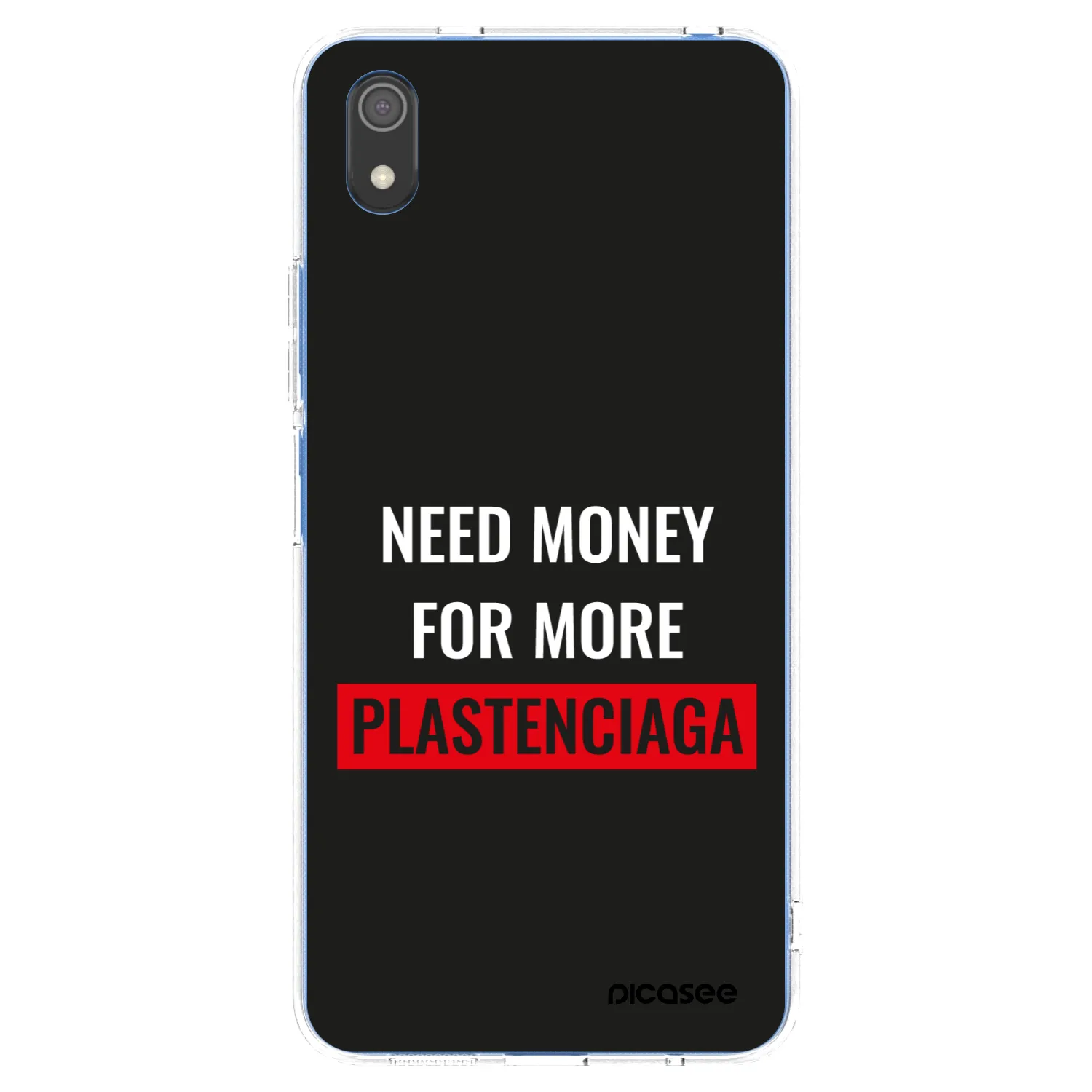 Picasee silikonový průhledný obal pro Xiaomi Redmi 7A - More PLASTENCIAGA