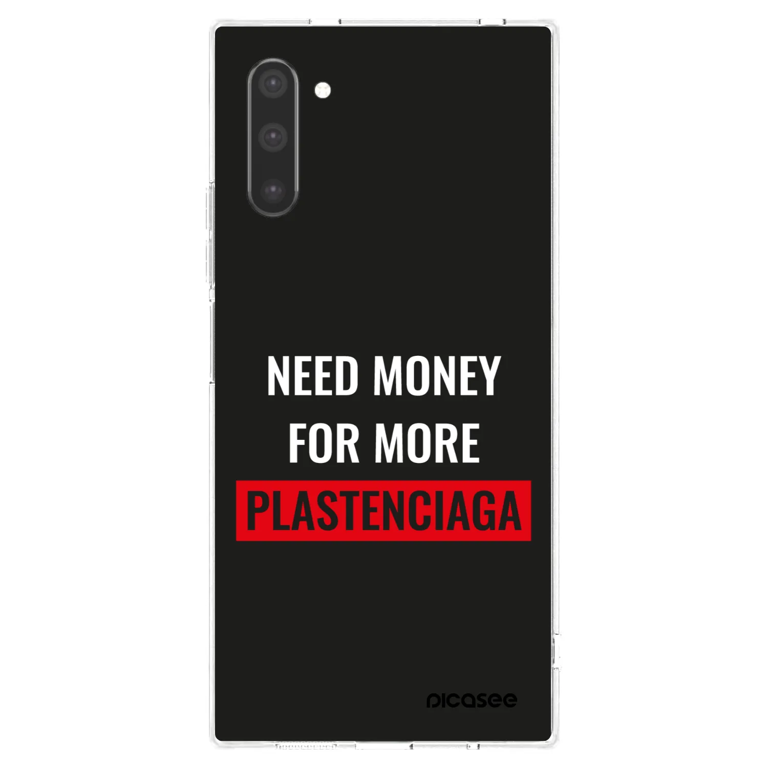 Picasee silikonový průhledný obal pro Samsung Galaxy Note 10 N970F - More PLASTENCIAGA