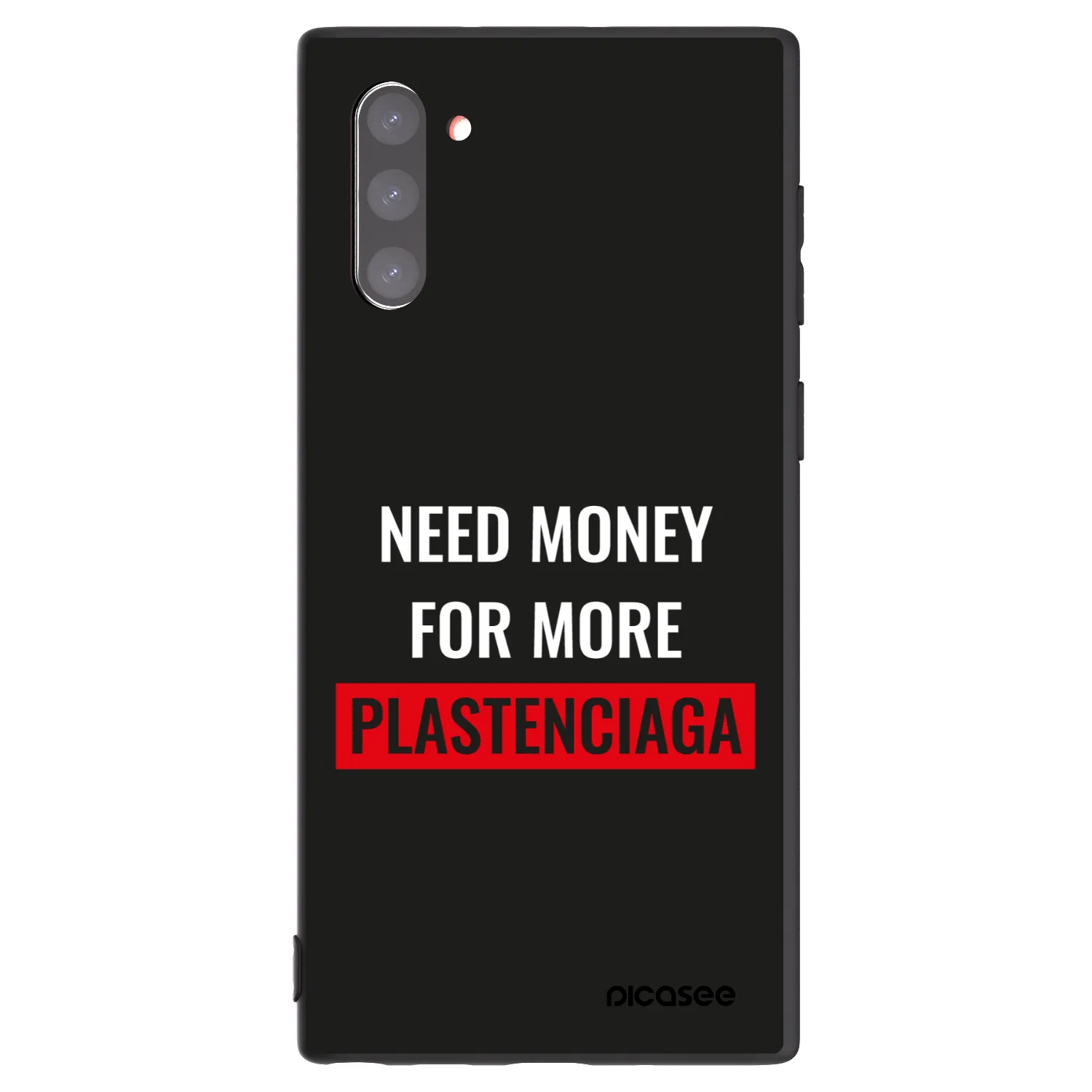 Picasee silikonový černý obal pro Samsung Galaxy Note 10 N970F - More PLASTENCIAGA