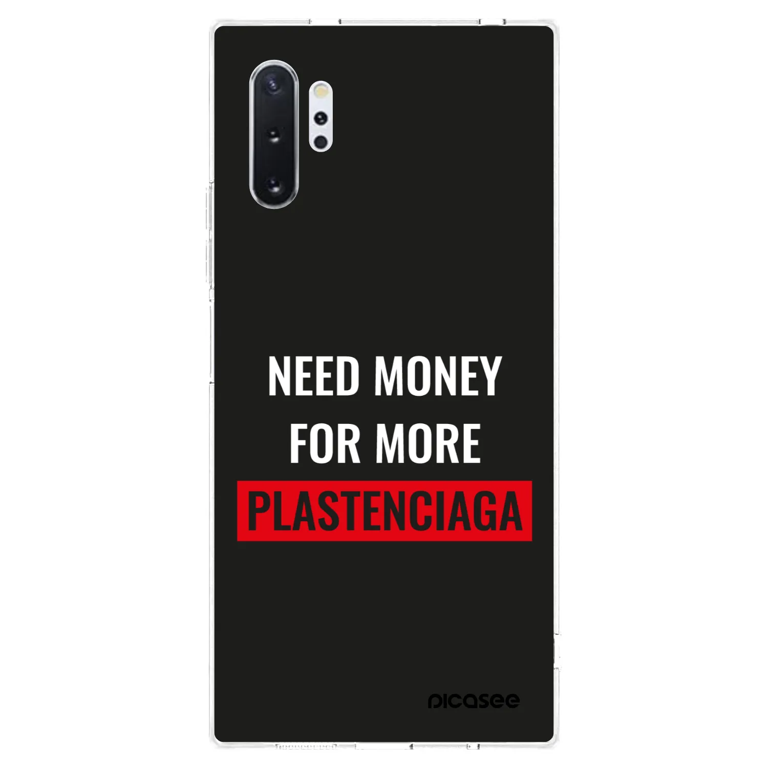 Picasee silikonový průhledný obal pro Samsung Galaxy Note 10+ N975F - More PLASTENCIAGA