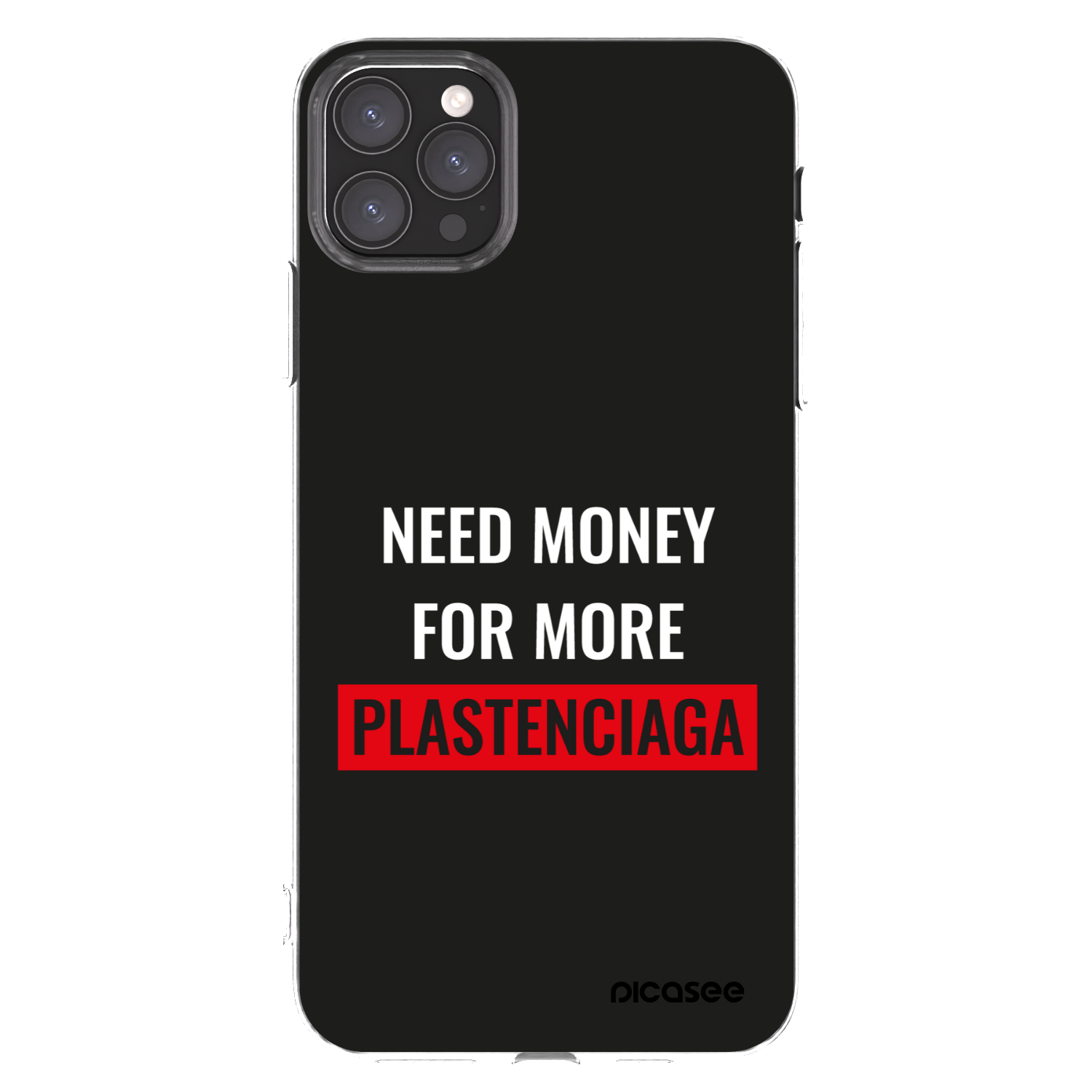 Picasee silikonový průhledný obal pro Apple iPhone 11 Pro Max - More PLASTENCIAGA