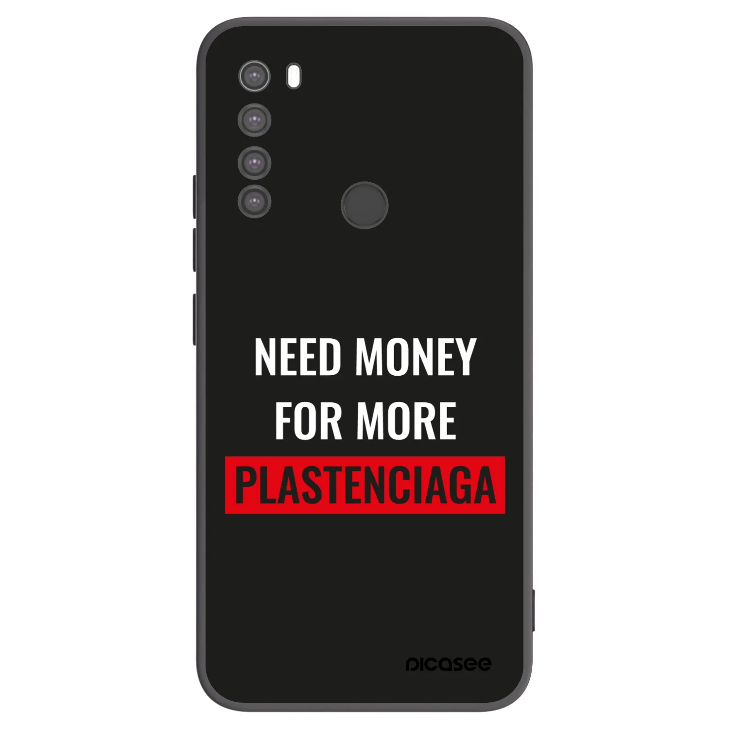 Picasee silikonový černý obal pro Xiaomi Redmi Note 8 - More PLASTENCIAGA