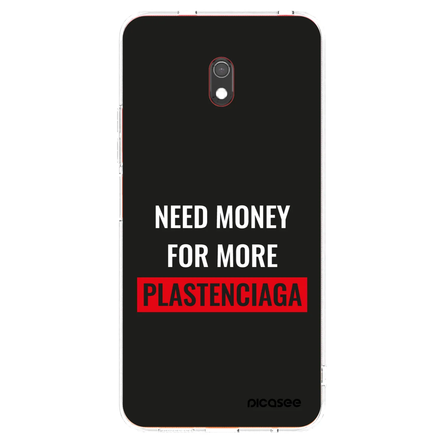 Picasee silikonový průhledný obal pro Xiaomi Redmi 8A - More PLASTENCIAGA