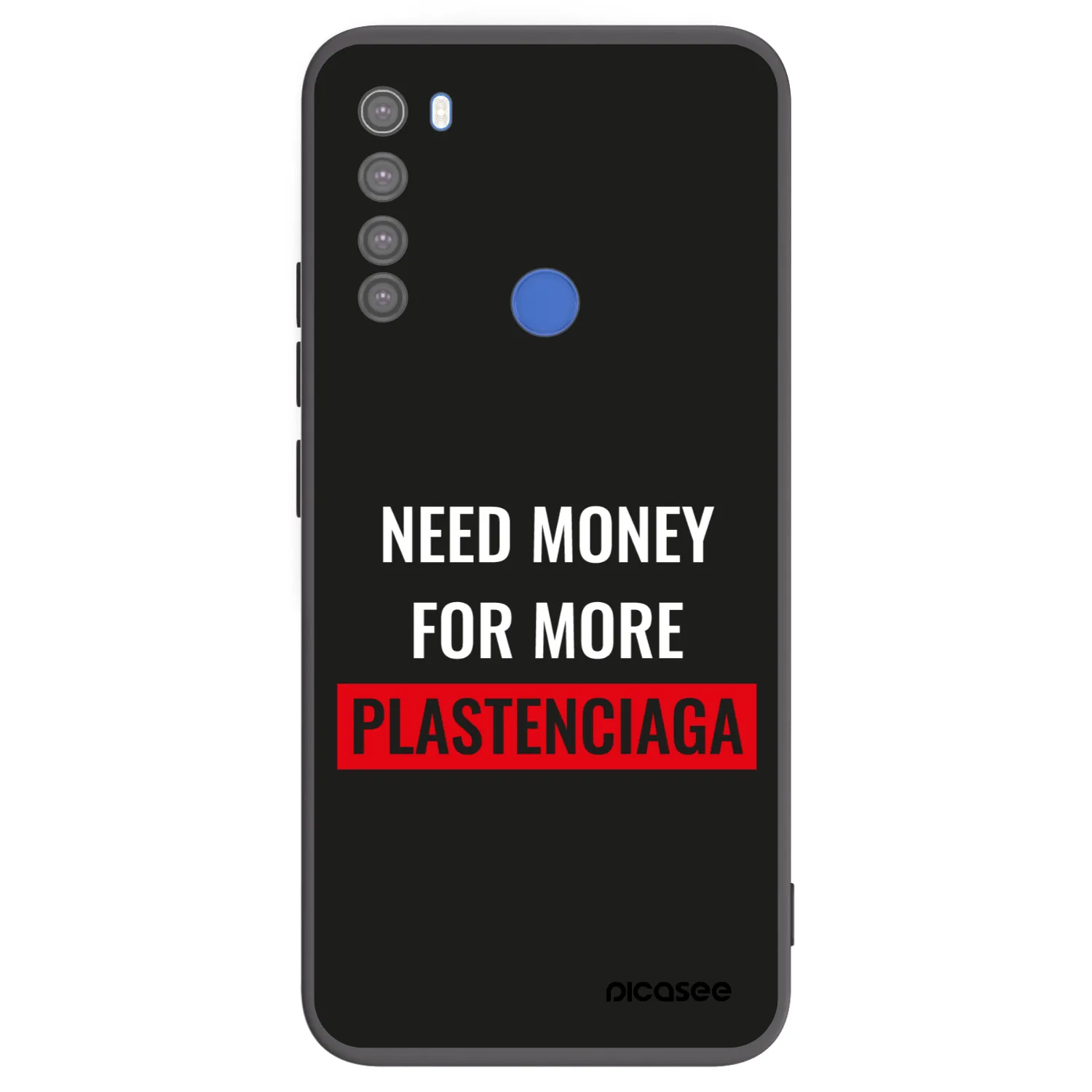 Picasee silikonový černý obal pro Xiaomi Redmi Note 8T - More PLASTENCIAGA