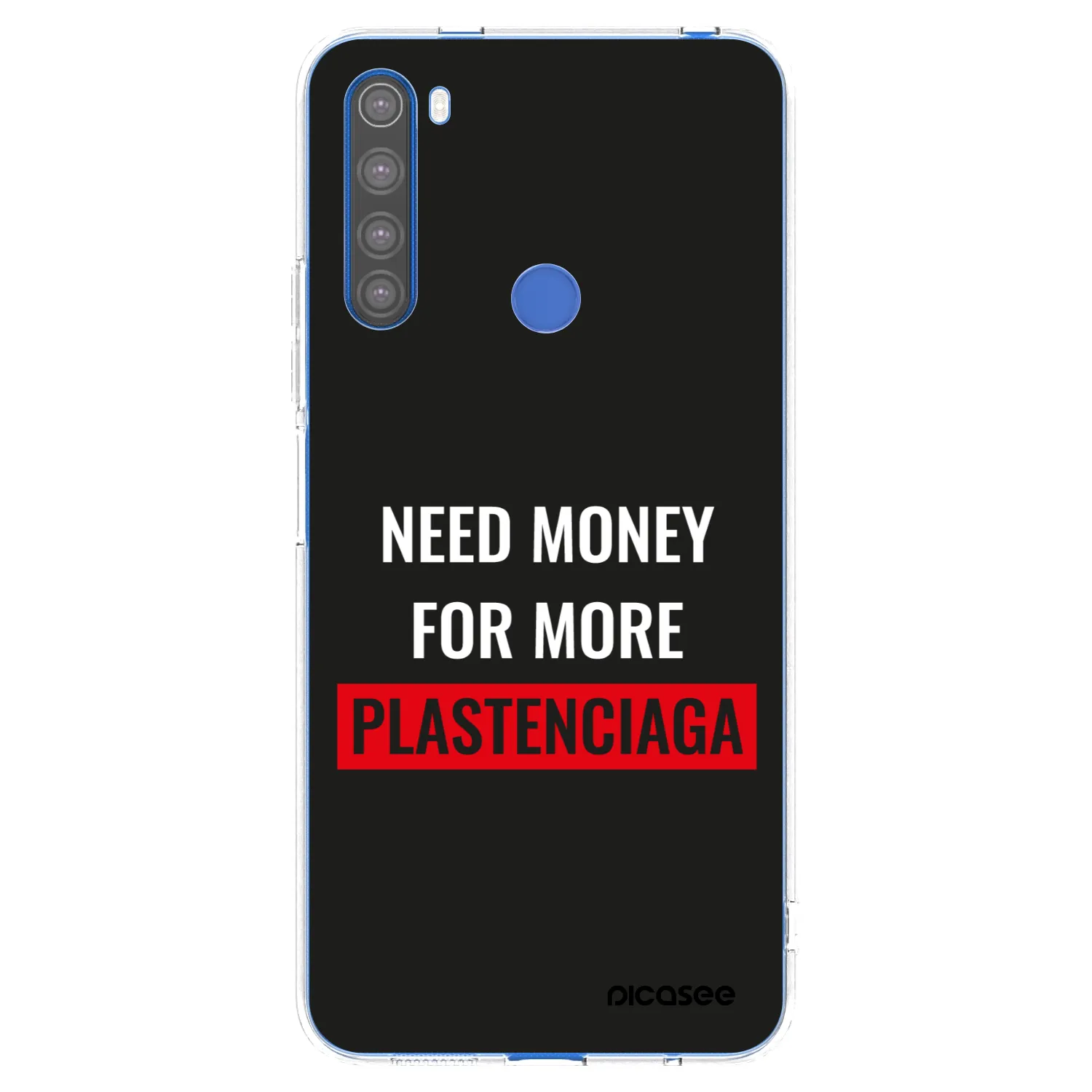 Picasee silikonový průhledný obal pro Xiaomi Redmi Note 8T - More PLASTENCIAGA