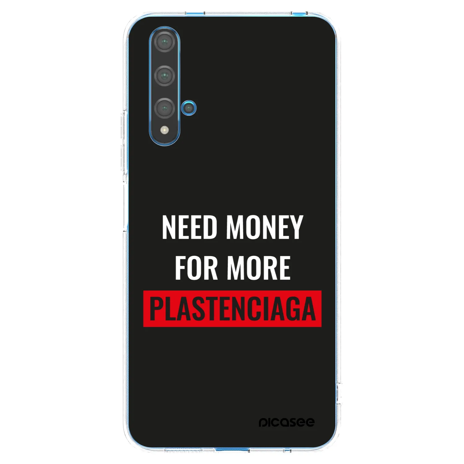 Picasee silikonový průhledný obal pro Huawei Nova 5T - More PLASTENCIAGA