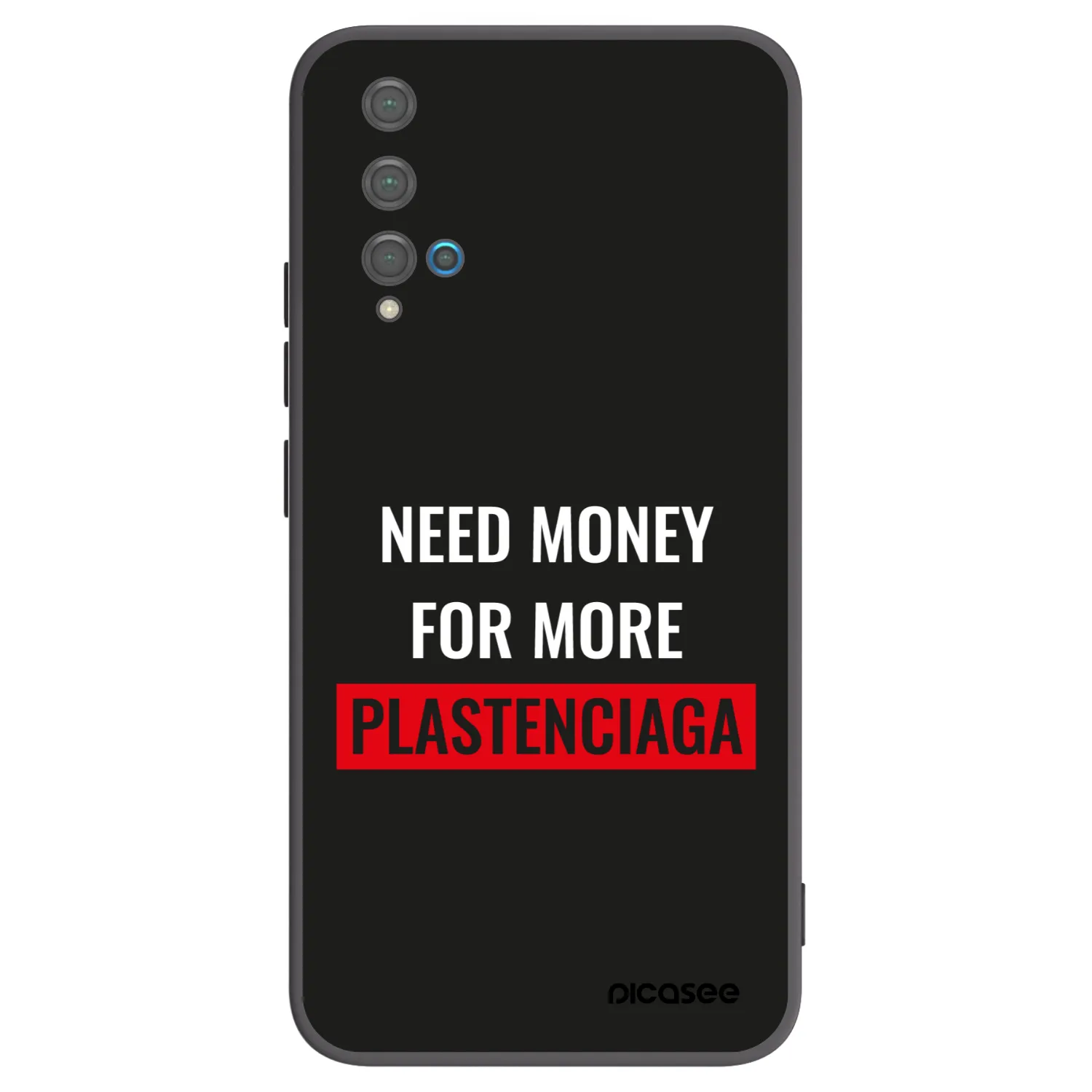 Picasee silikonový černý obal pro Huawei Nova 5T - More PLASTENCIAGA
