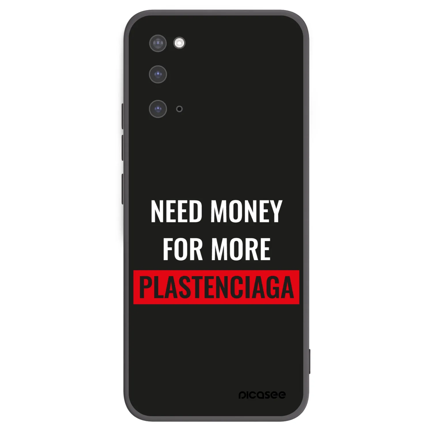Picasee silikonový černý obal pro Samsung Galaxy S20 G980F - More PLASTENCIAGA