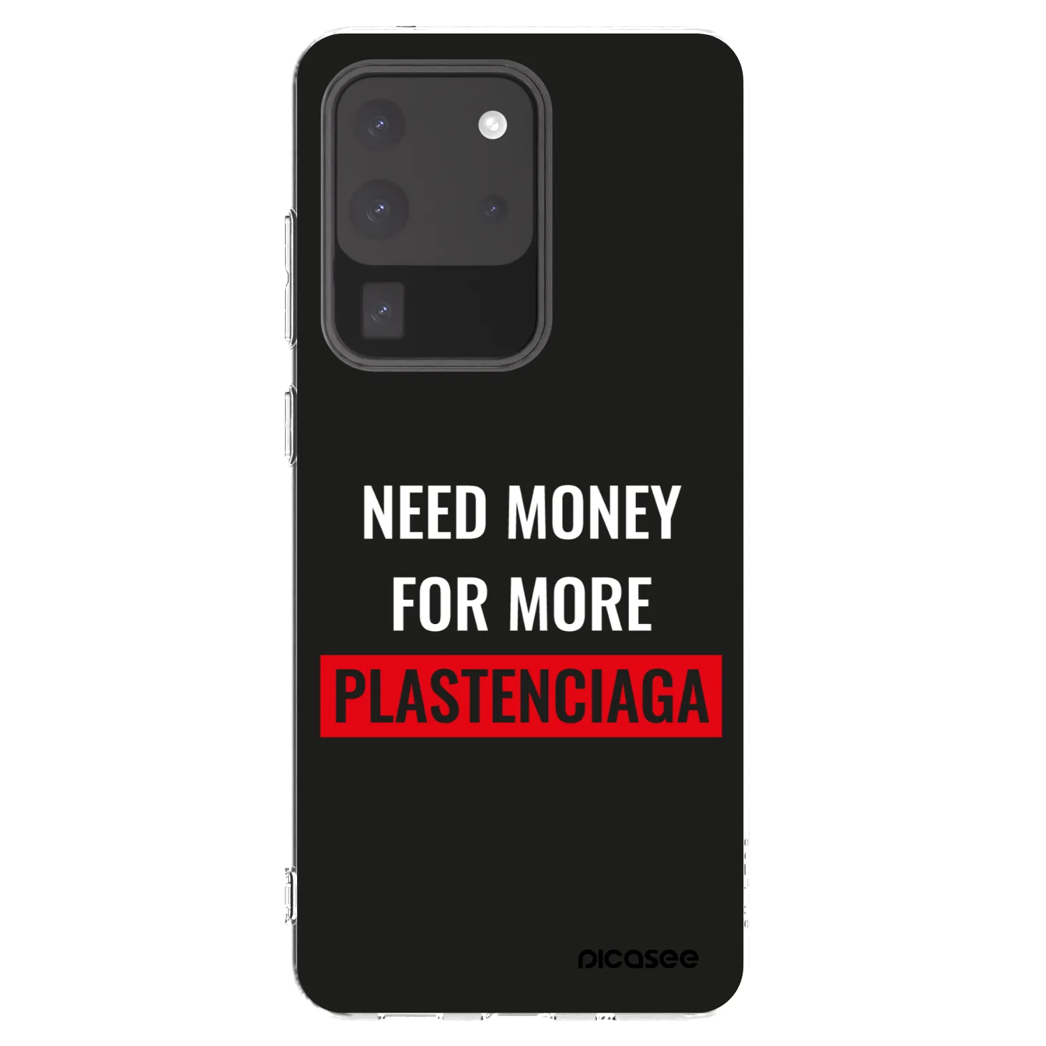 Picasee silikonový průhledný obal pro Samsung Galaxy S20 Ultra 5G G988F - More PLASTENCIAGA