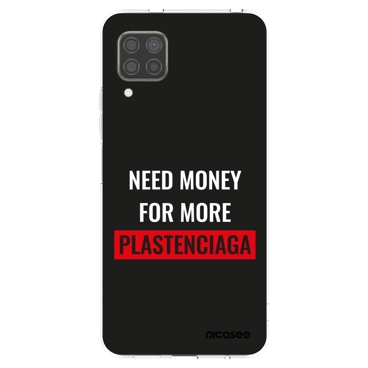 Picasee silikonový průhledný obal pro Huawei P40 Lite - More PLASTENCIAGA