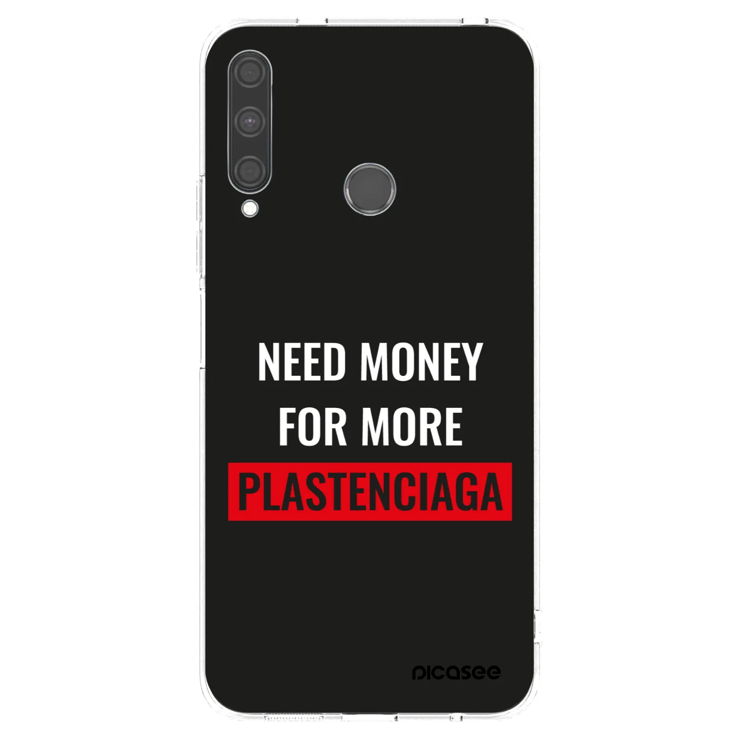 Picasee silikonový průhledný obal pro Huawei P40 Lite E - More PLASTENCIAGA