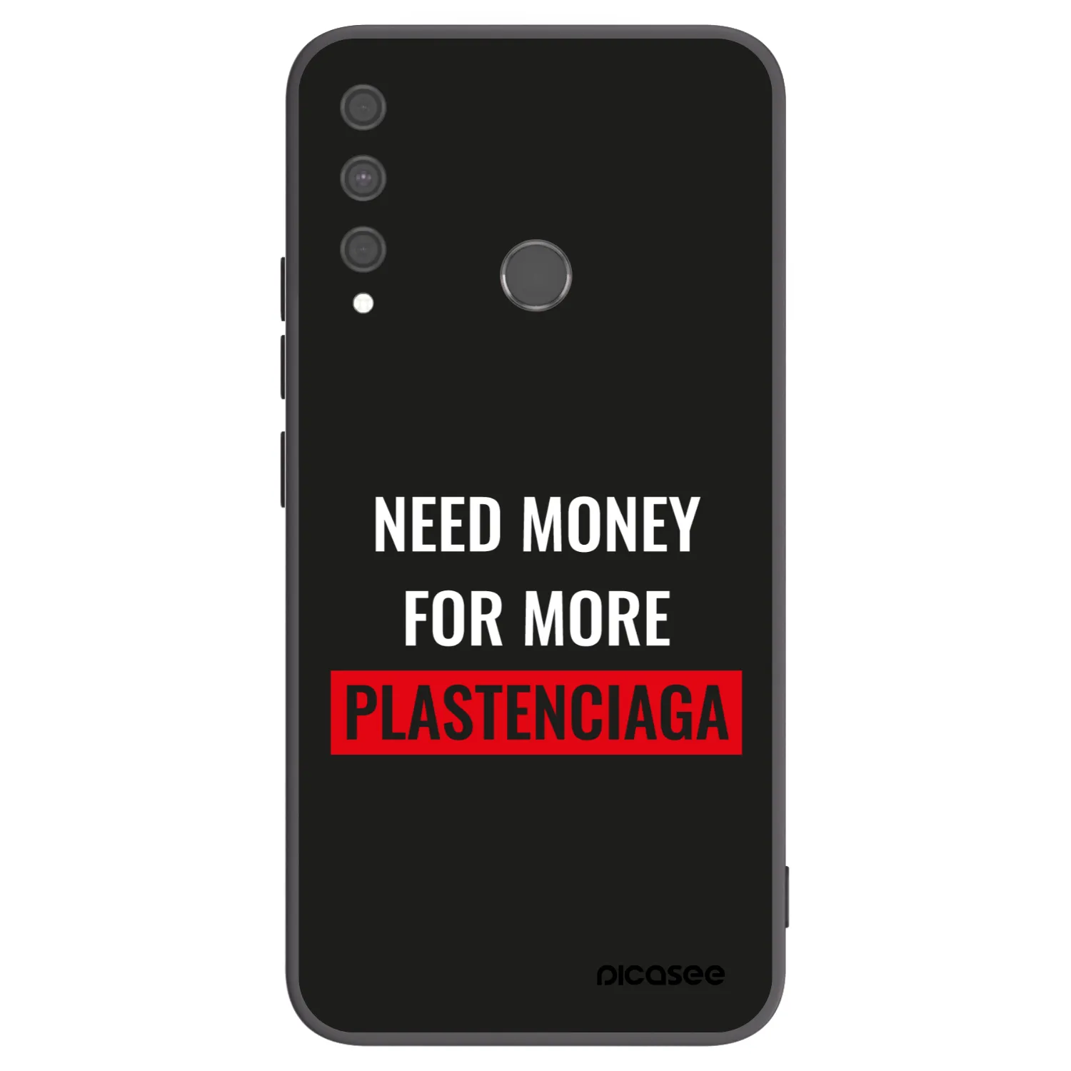 Picasee silikonový černý obal pro Huawei P40 Lite E - More PLASTENCIAGA