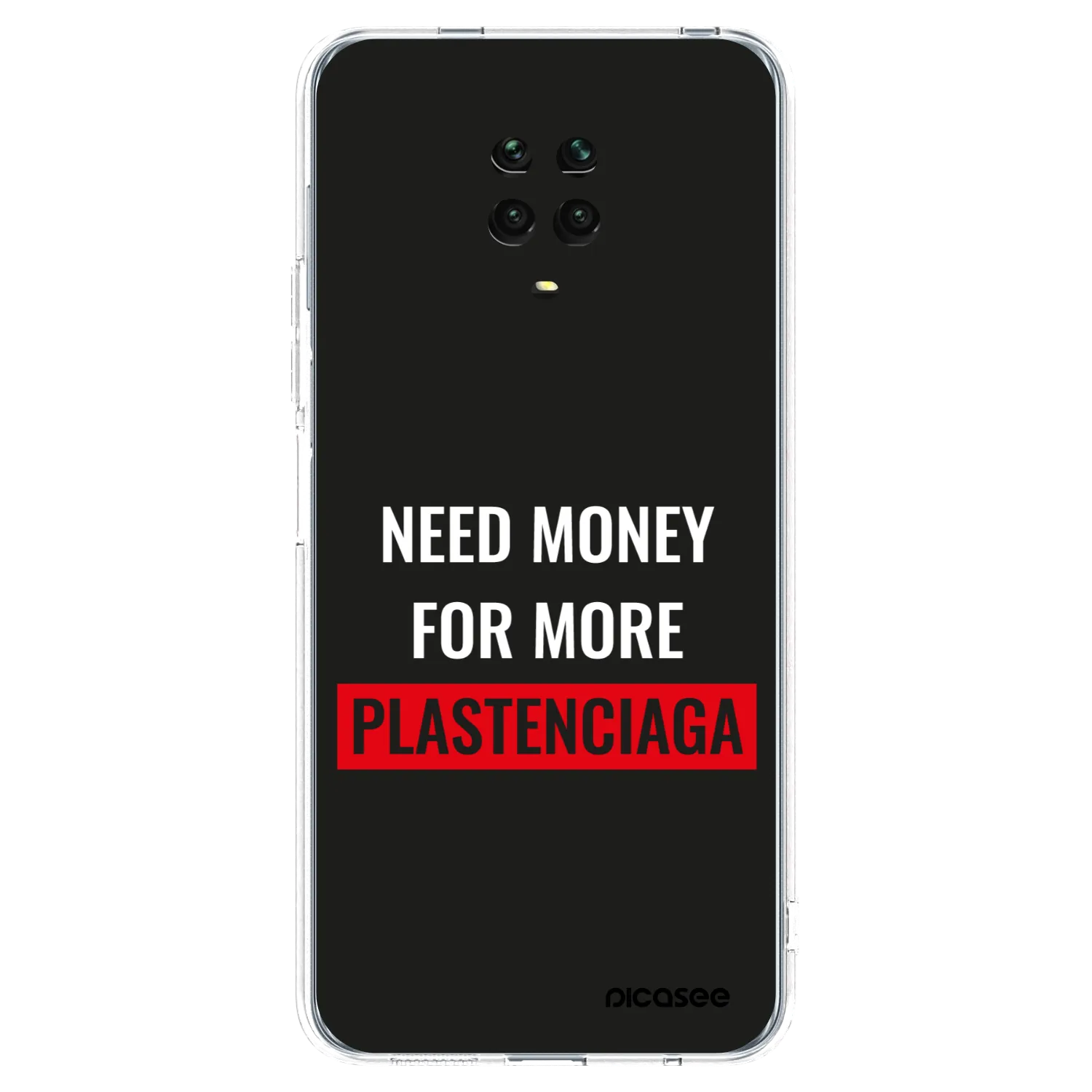 Picasee silikonový průhledný obal pro Xiaomi Redmi Note 9 Pro - More PLASTENCIAGA