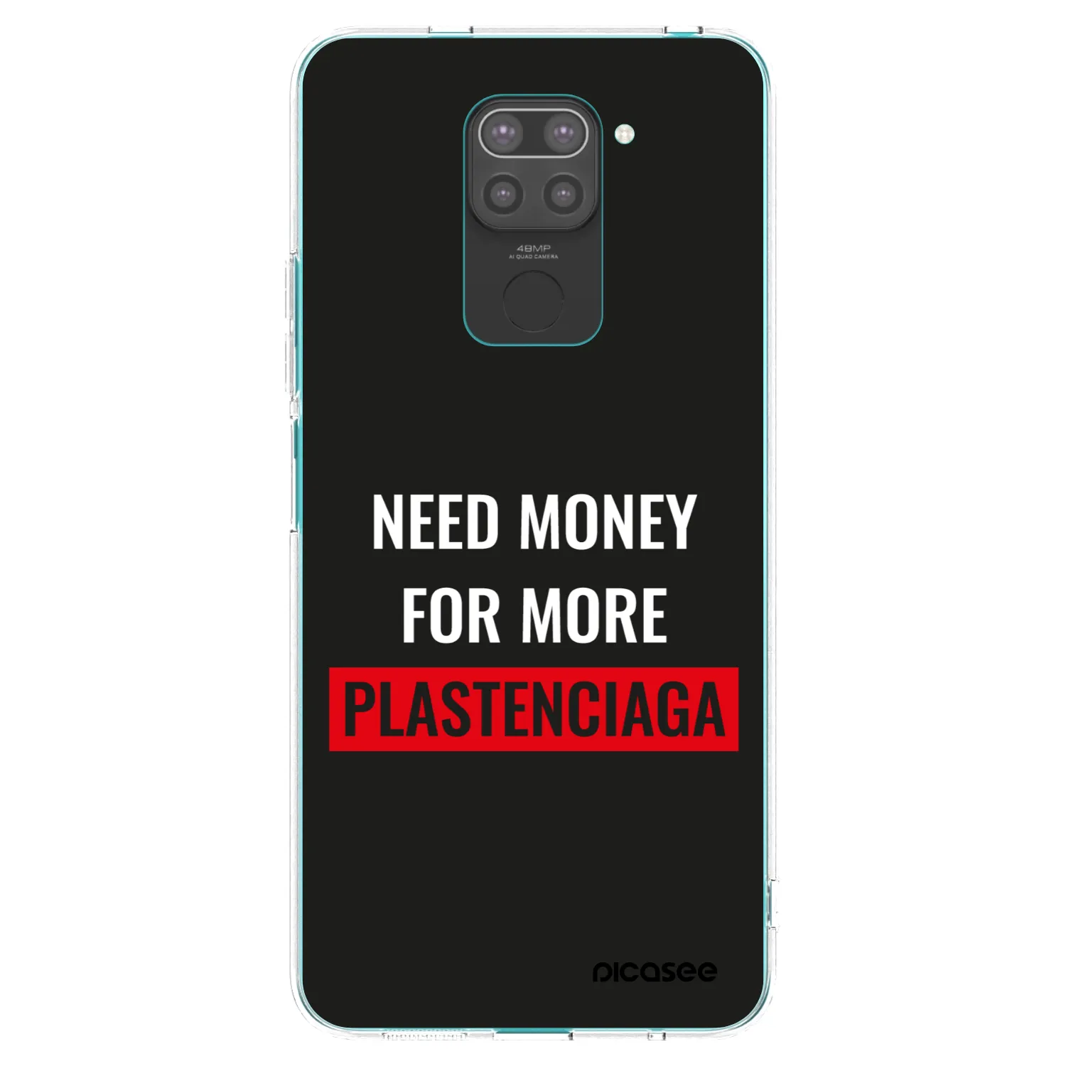 Picasee silikonový černý obal pro Xiaomi Redmi Note 9 - More PLASTENCIAGA