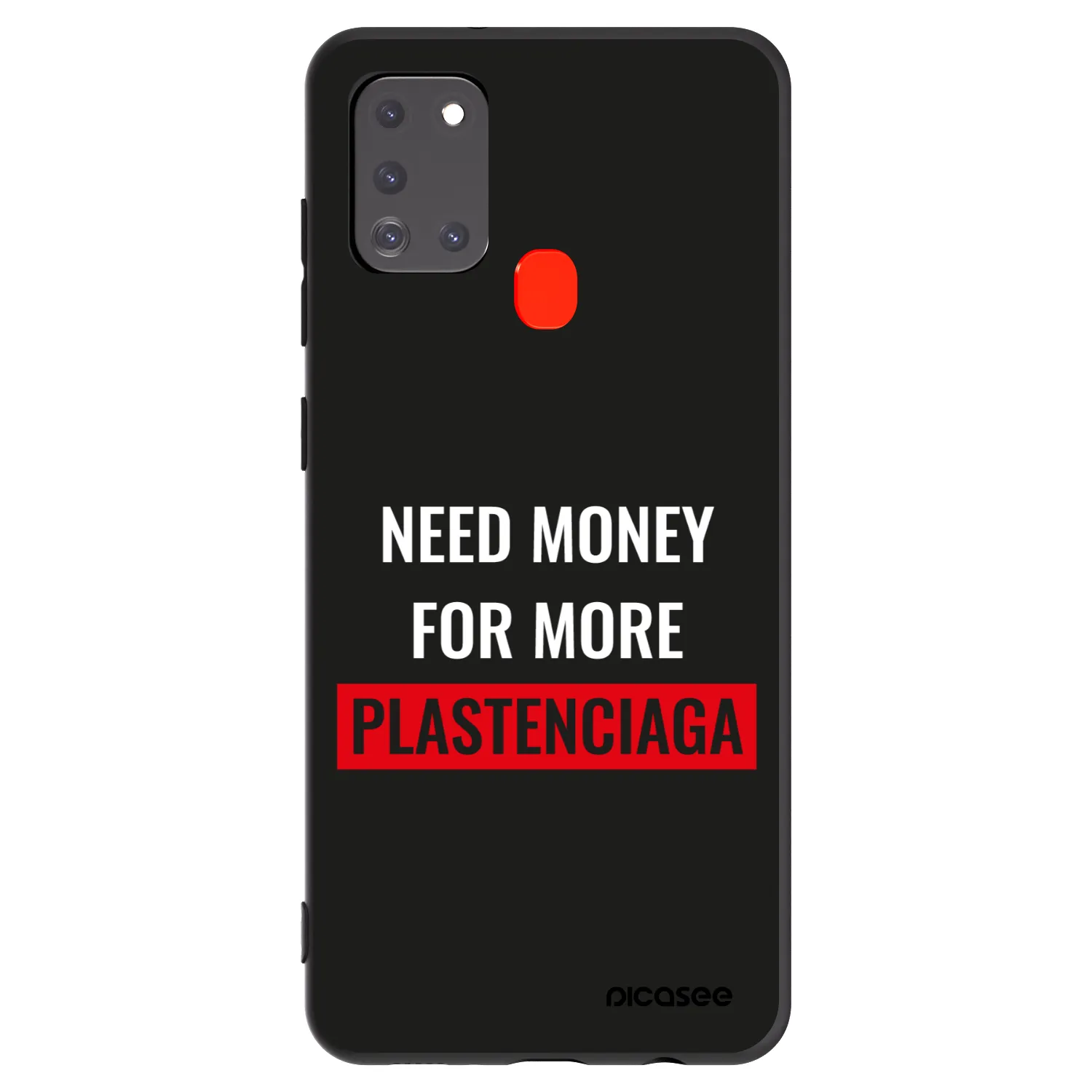 Picasee silikonový černý obal pro Samsung Galaxy A21s - More PLASTENCIAGA