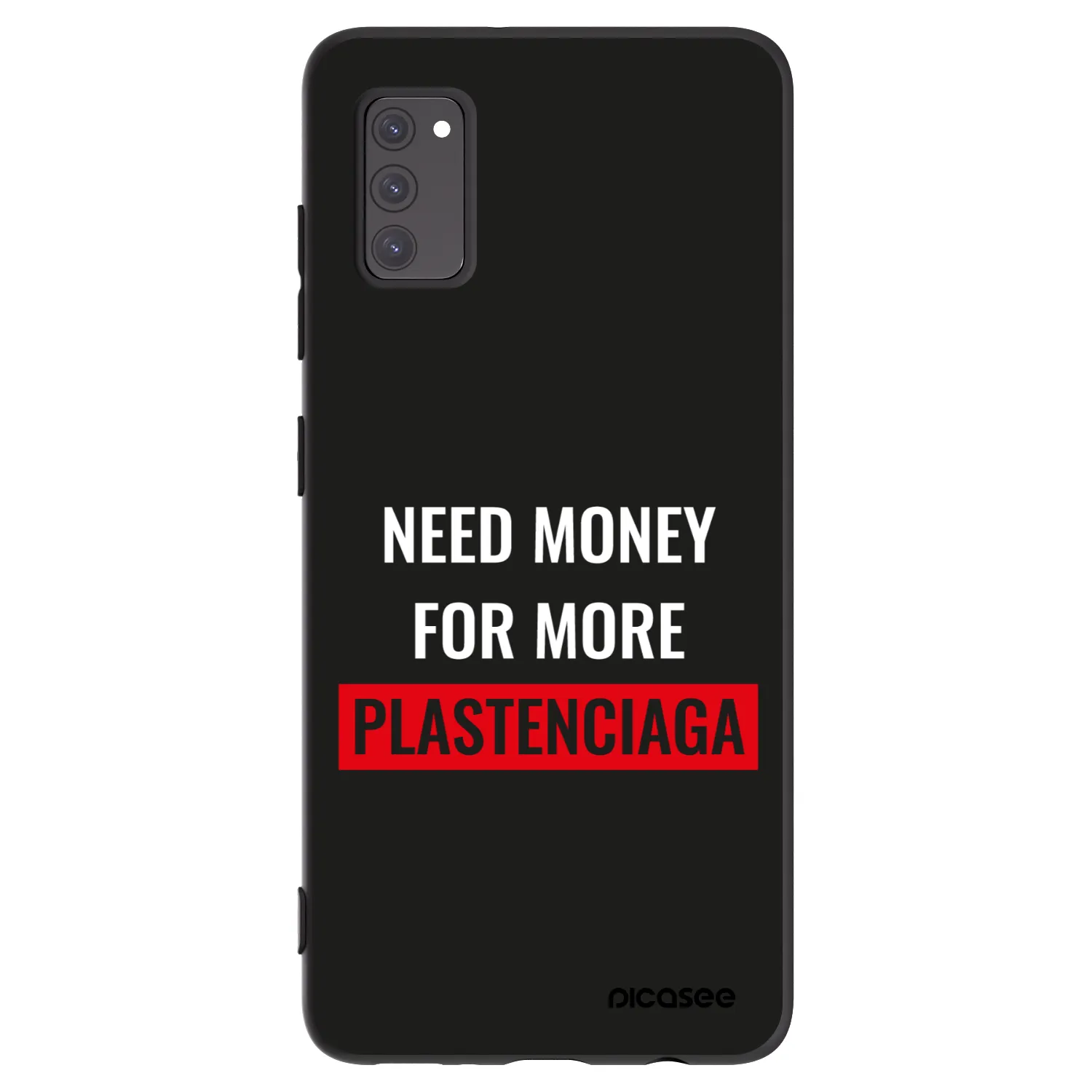 Picasee silikonový černý obal pro Samsung Galaxy A41 A415F - More PLASTENCIAGA