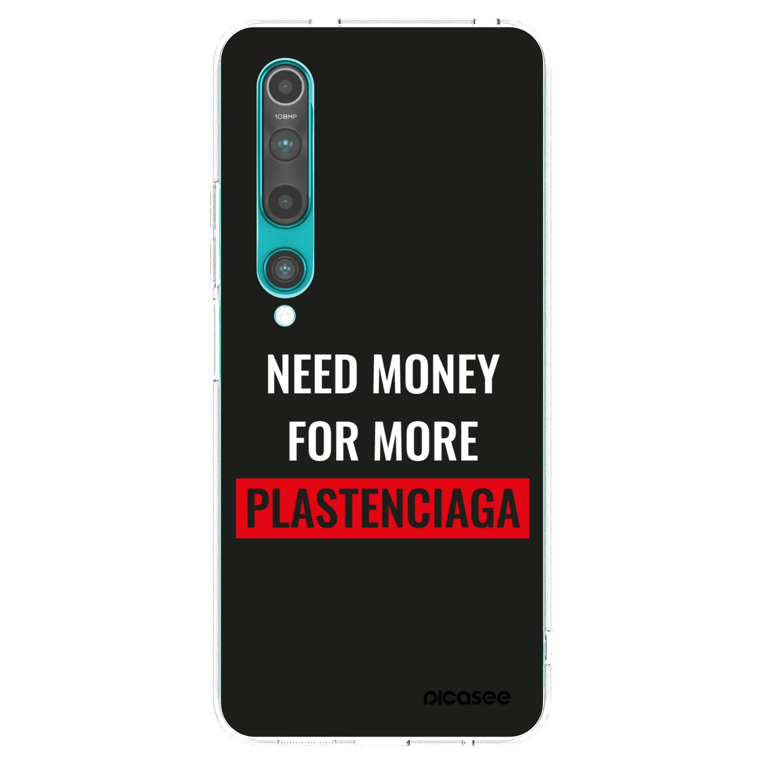 Picasee silikonový průhledný obal pro Xiaomi Mi 10 - More PLASTENCIAGA