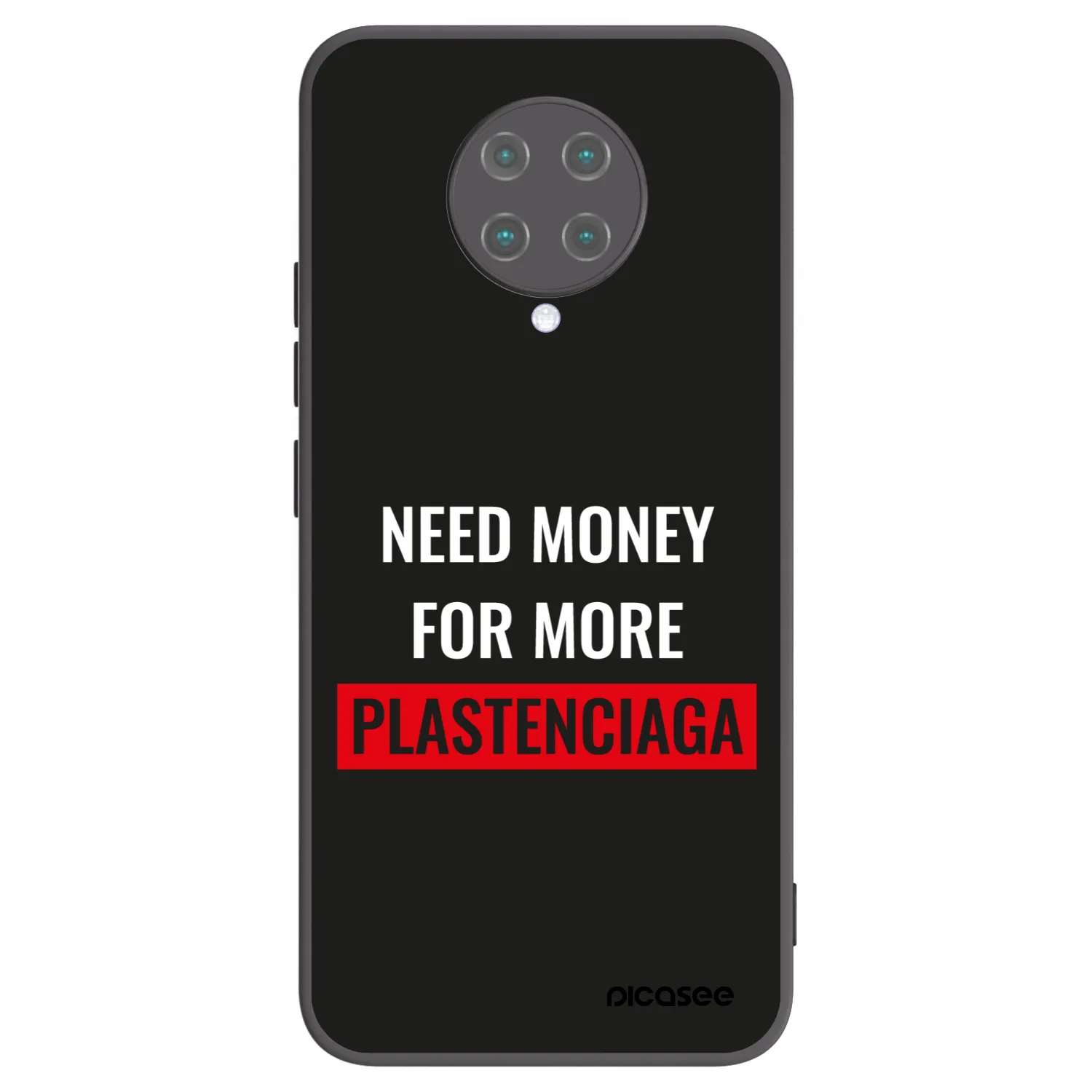 Picasee silikonový černý obal pro Xiaomi Poco F2 Pro - More PLASTENCIAGA