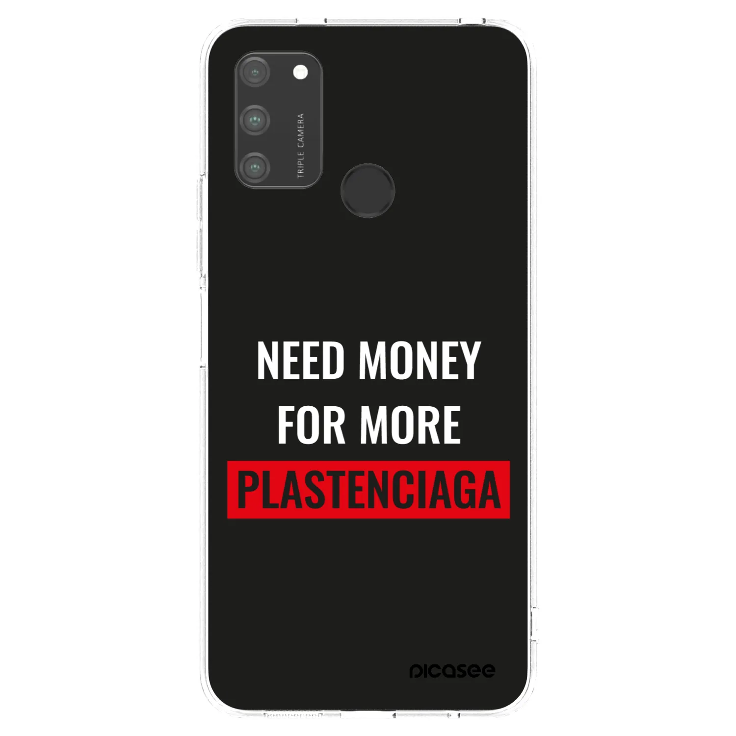 Picasee silikonový průhledný obal pro Honor 9A - More PLASTENCIAGA