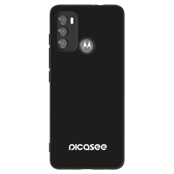 Picasee silikonový černý obal pro Motorola Moto G60 - Picasee