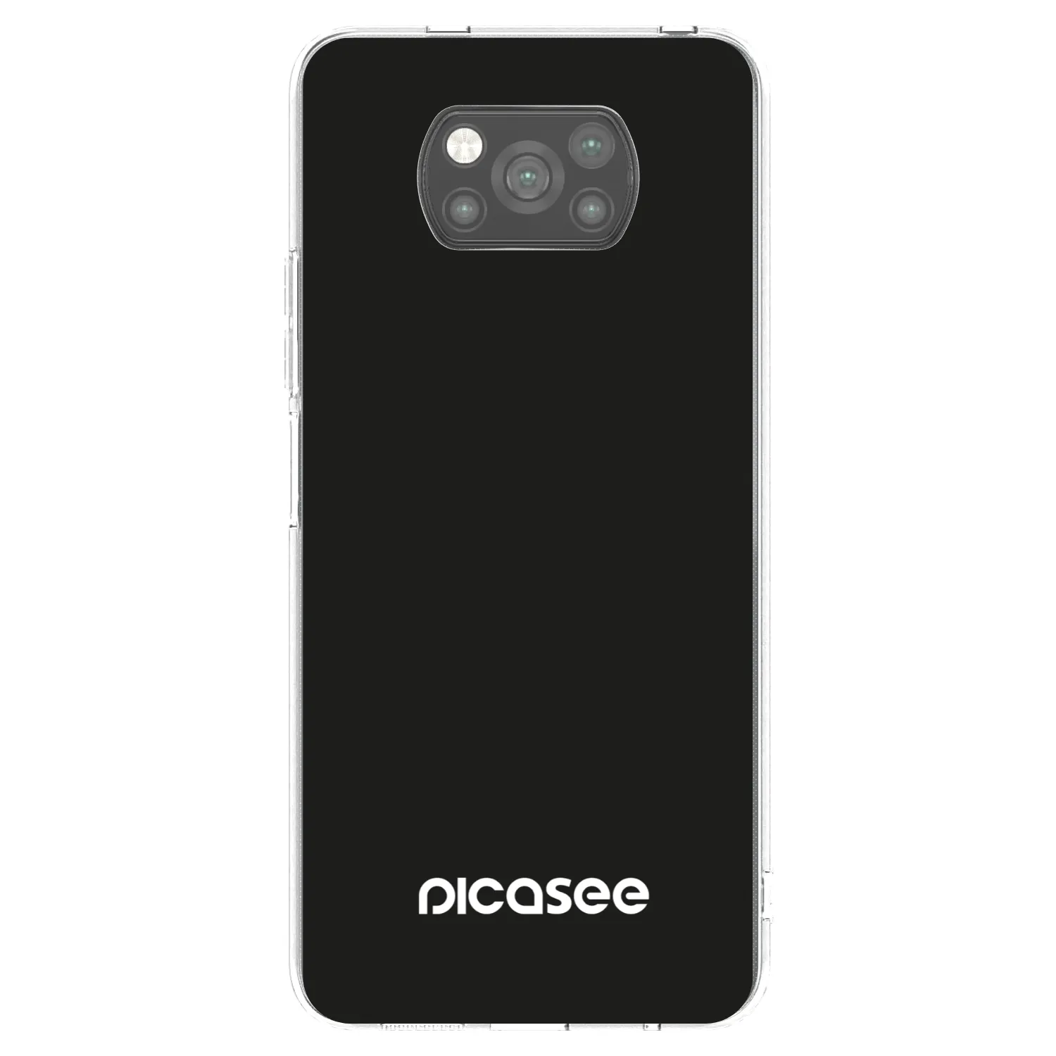 Picasee silikonový černý obal pro Xiaomi Poco X3 - Picasee