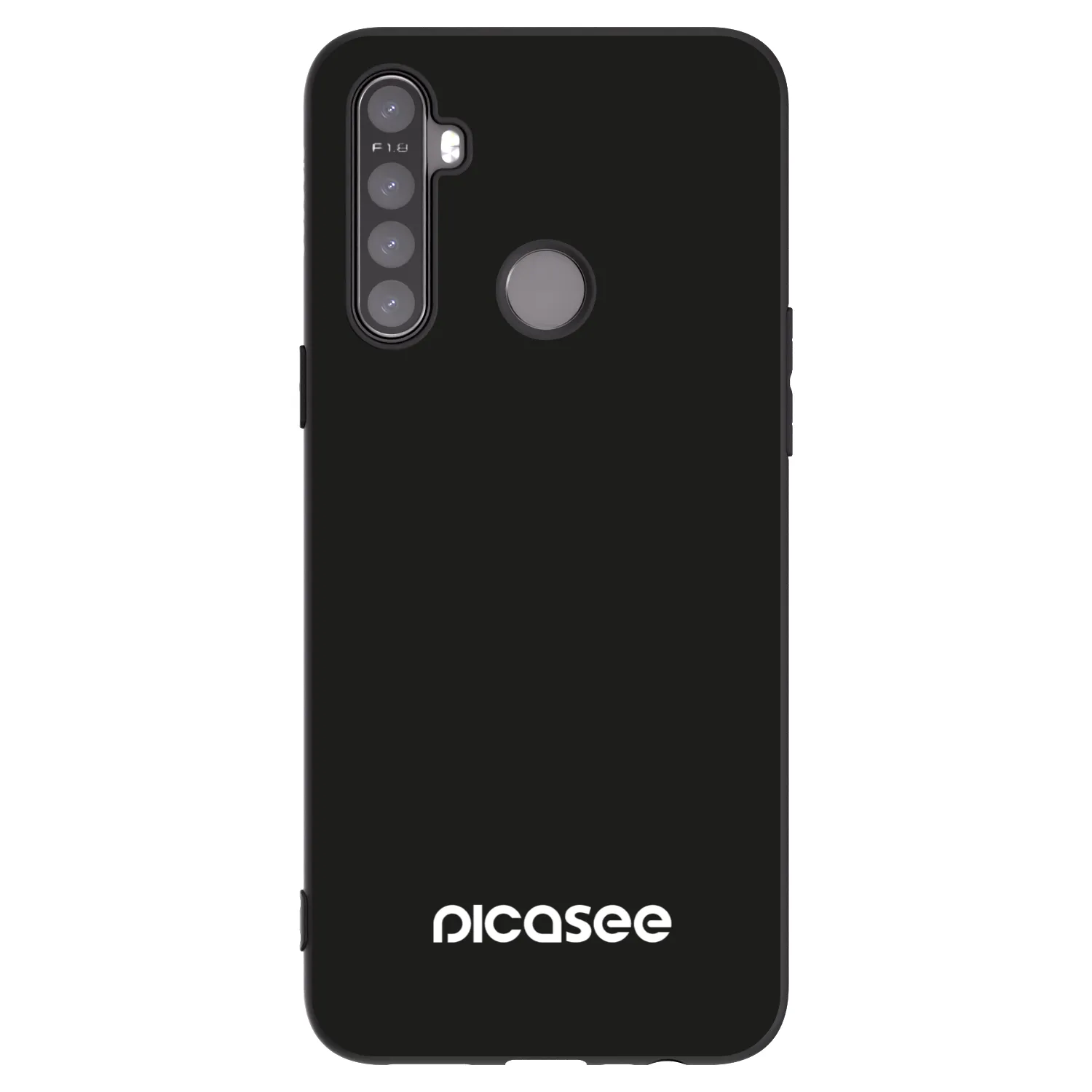 Picasee silikonový černý obal pro Realme 5 - Picasee